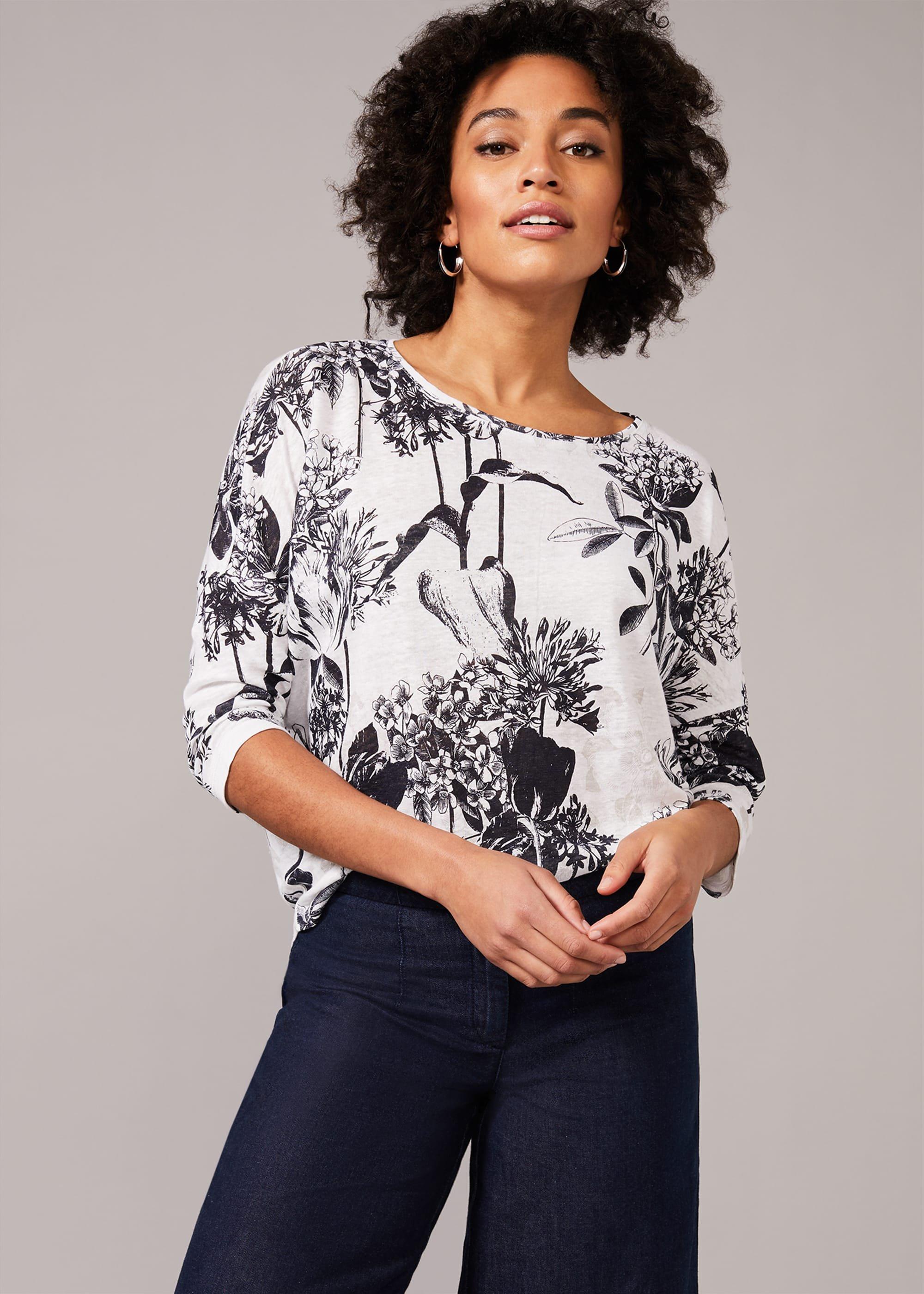 Catrina Floral Linen Top