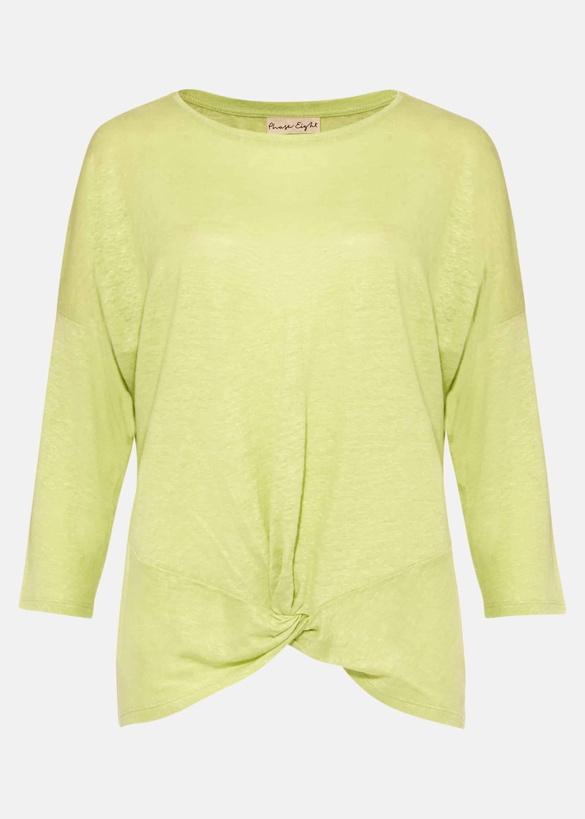 Catrina Twist Hem Linen Top