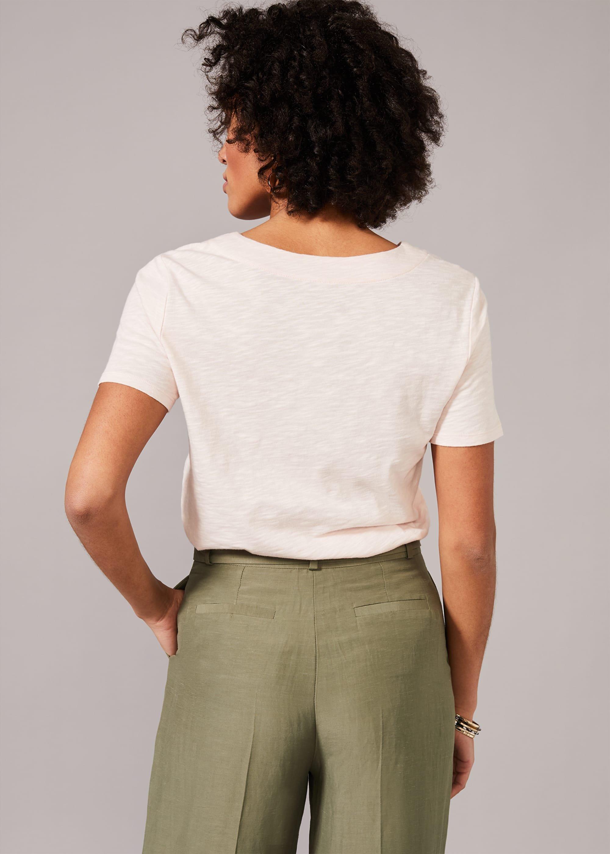 Elspeth V-Neck Cotton T-Shirt
