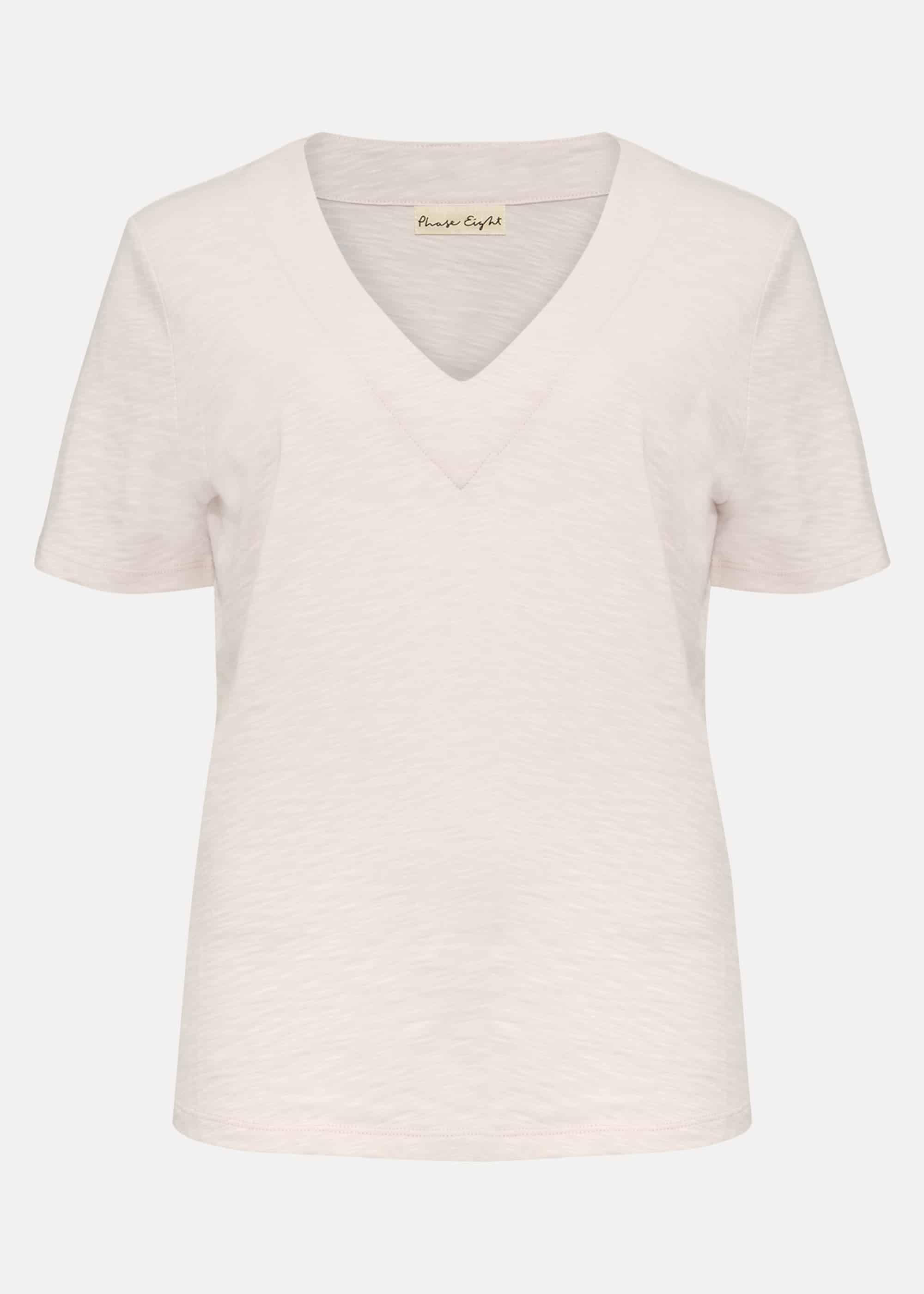 Elspeth V-Neck Cotton T-Shirt