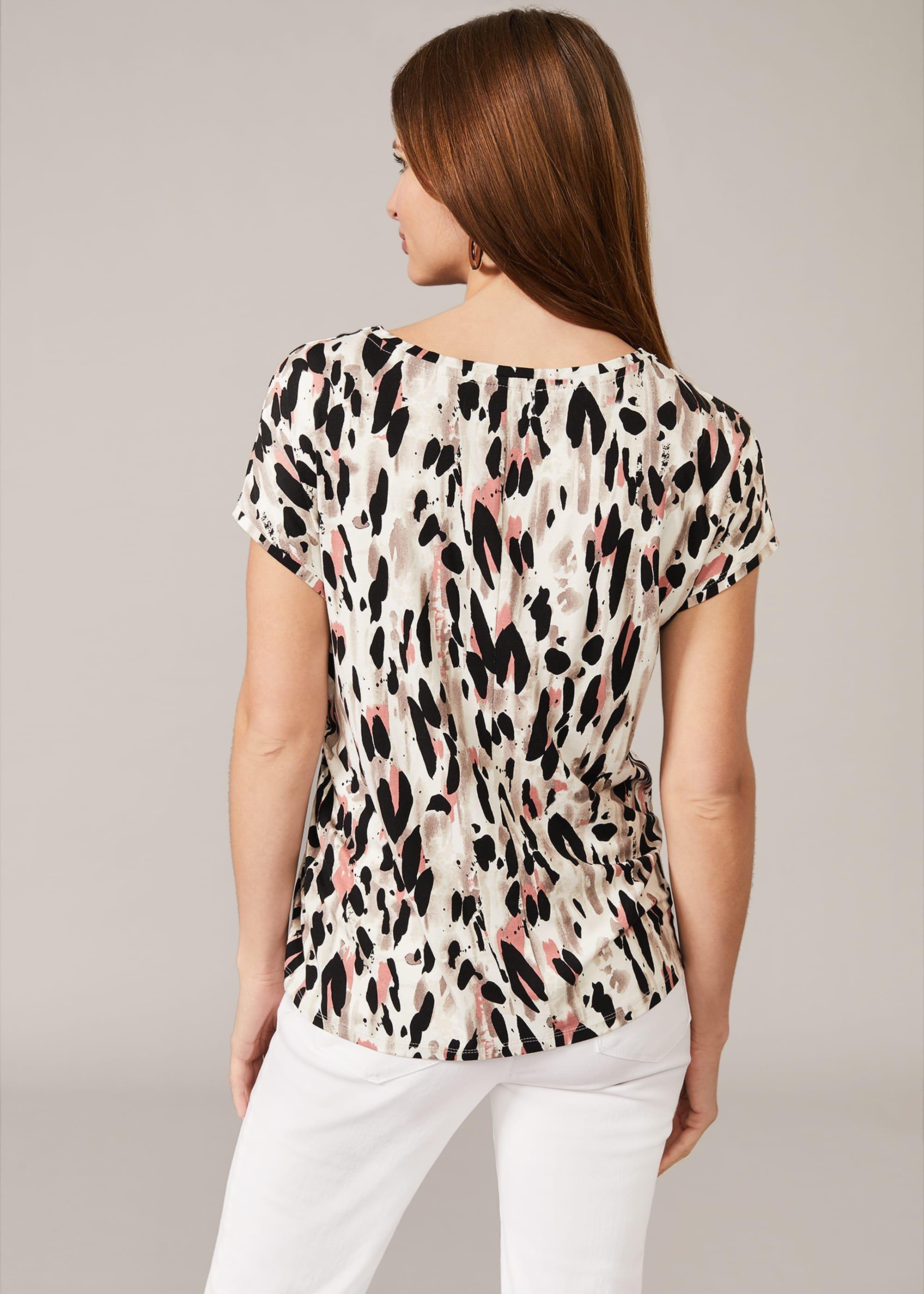 Jinny Abstract Print Top