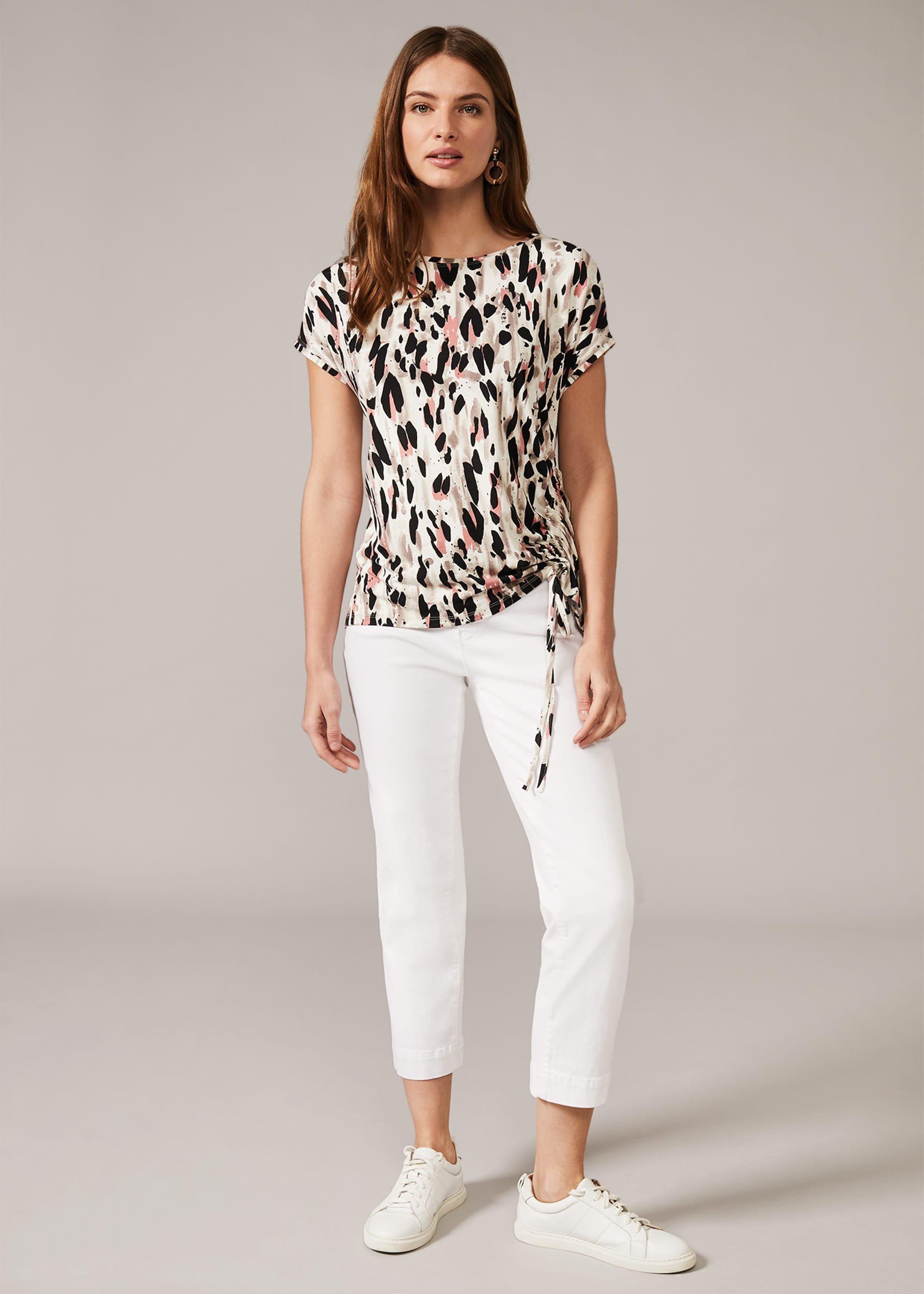 Jinny Abstract Print Top