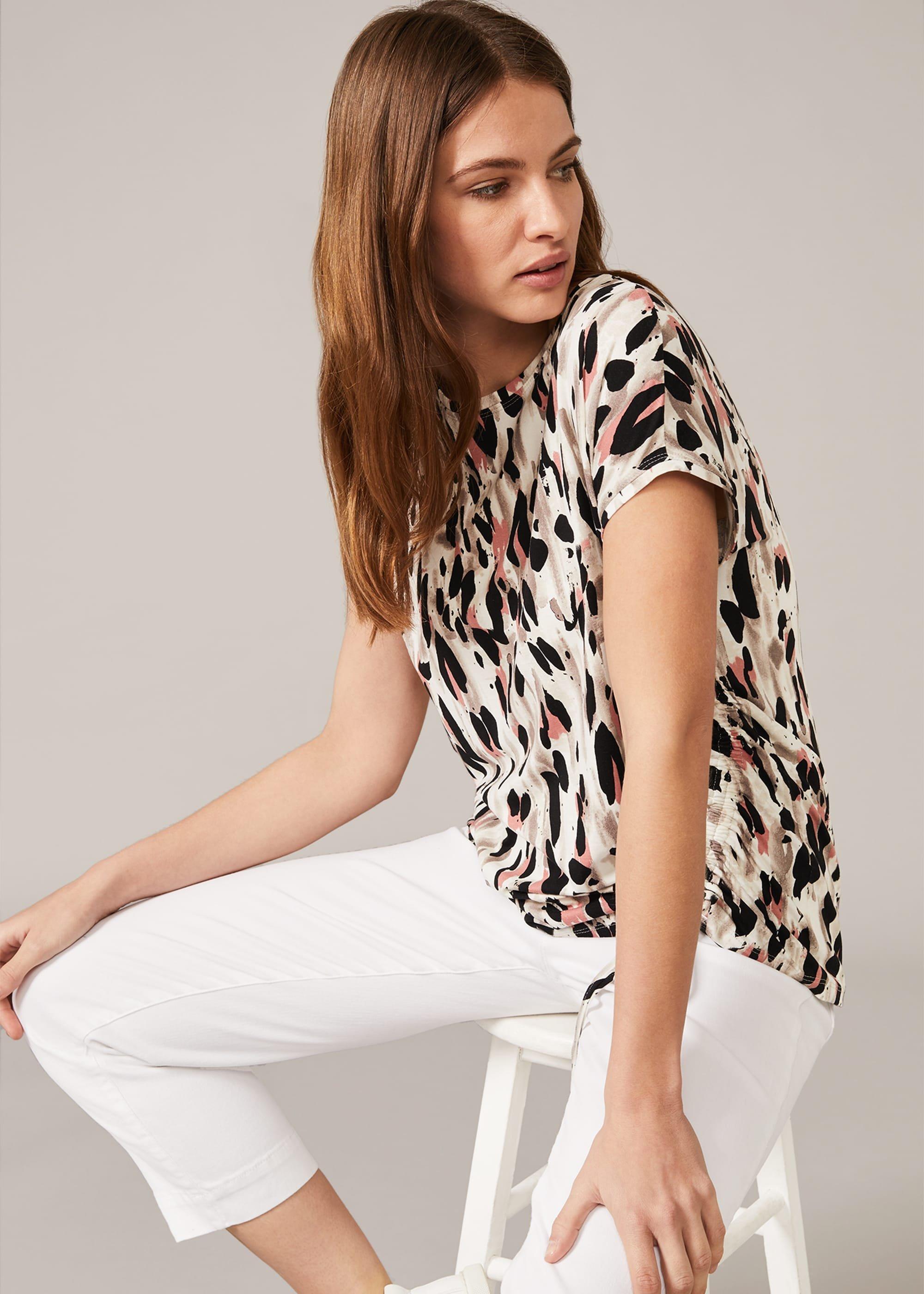 Jinny Abstract Print Top
