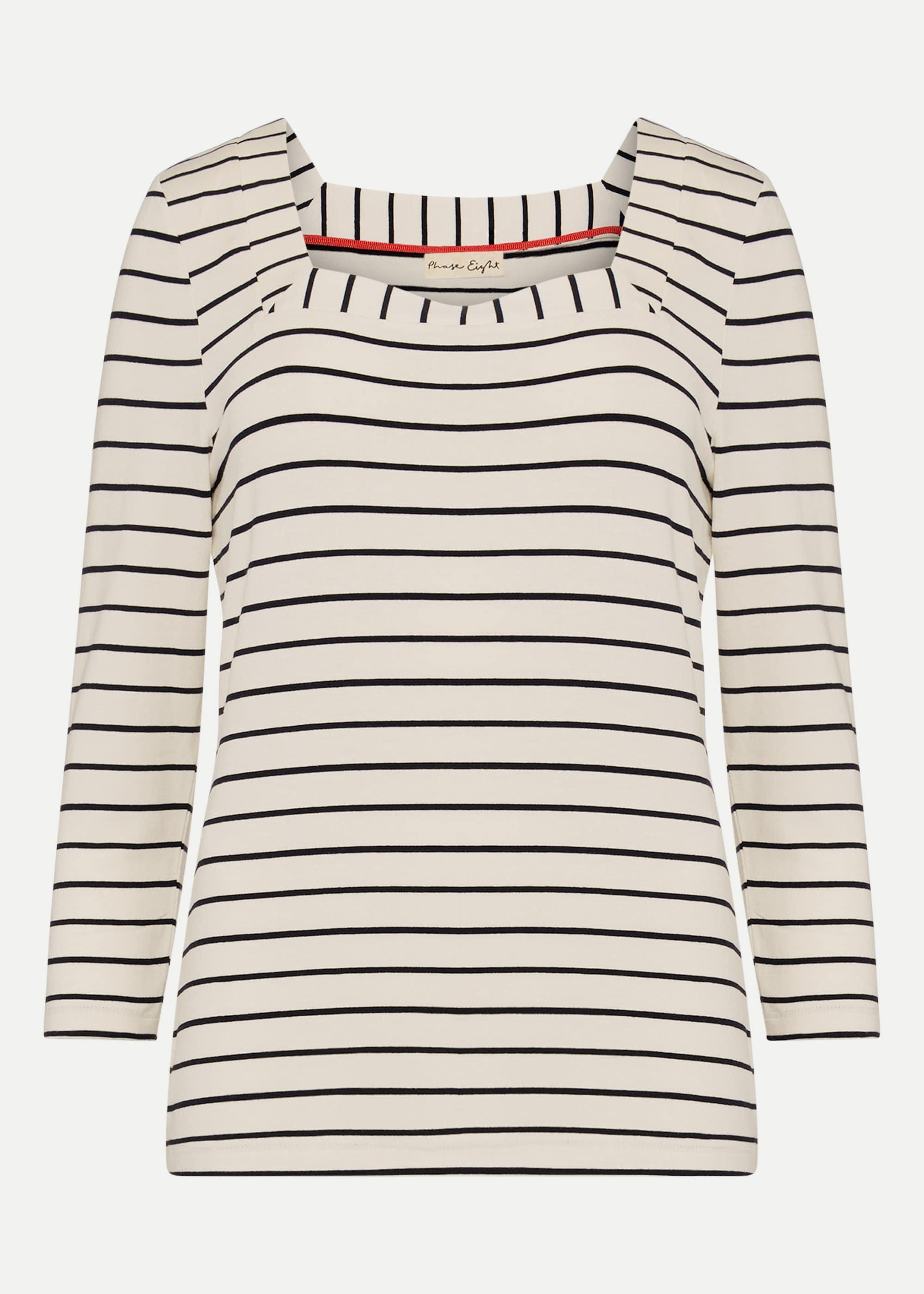 Aisling Square Neck Stripe Top