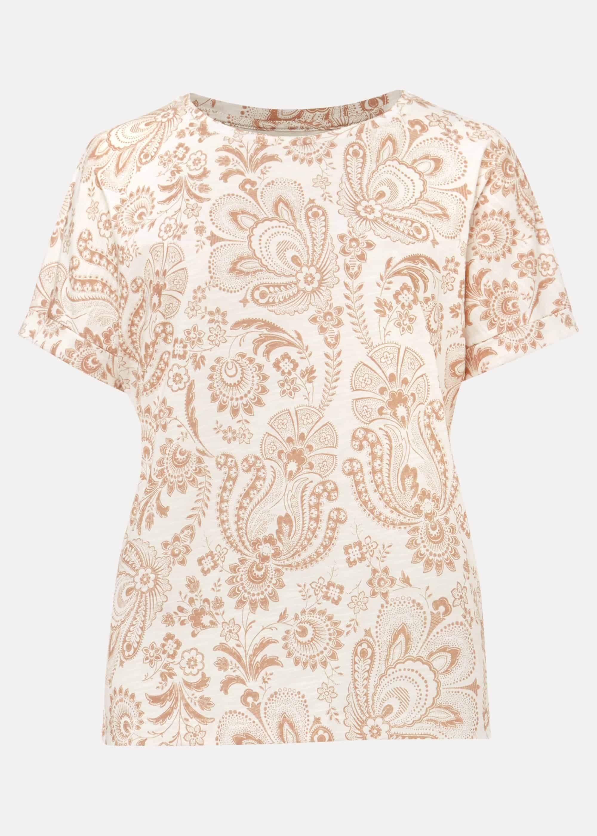 Hasina Paisley Print Scoop Top