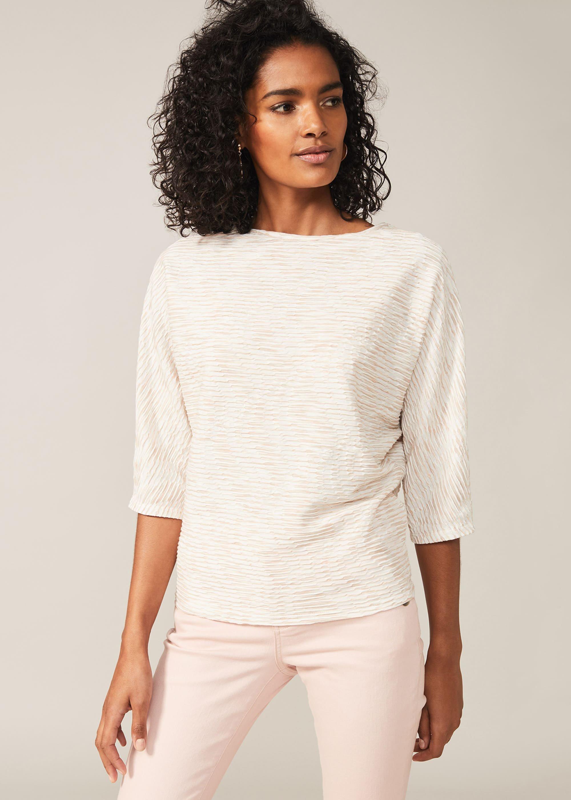 Agne Textured Wave Top