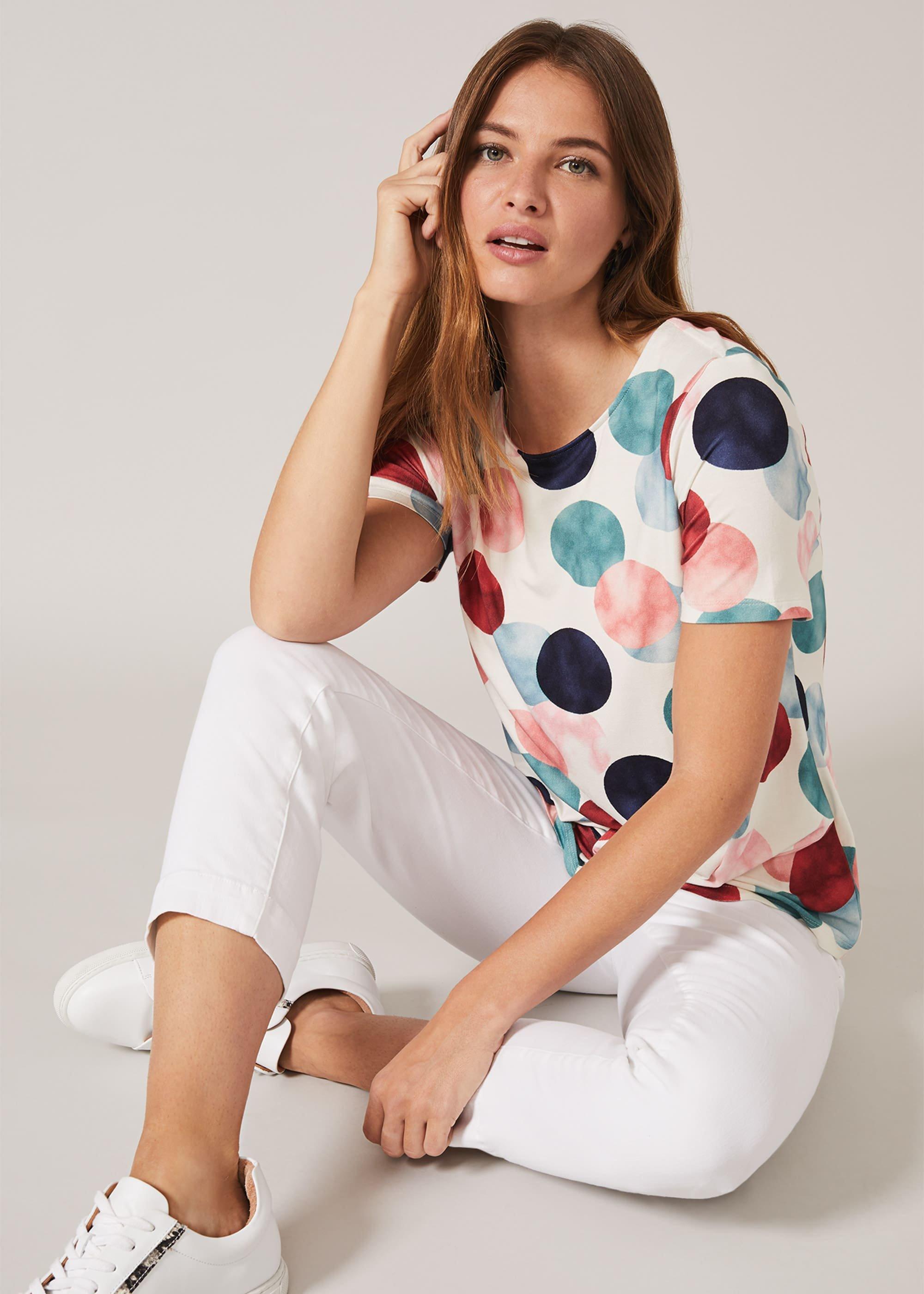 Gretchen Spot Print Top