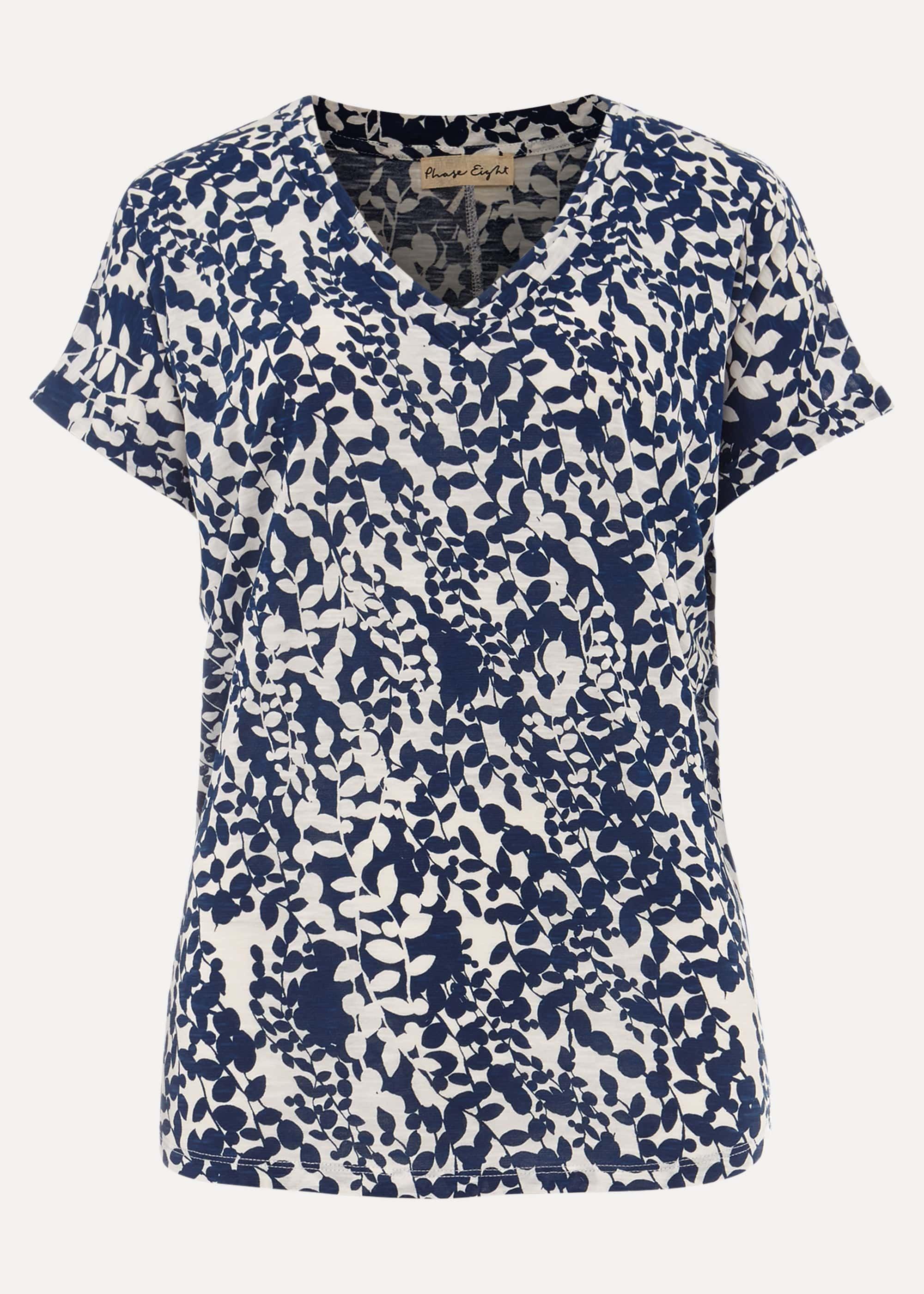 Winola Leaf Print Top