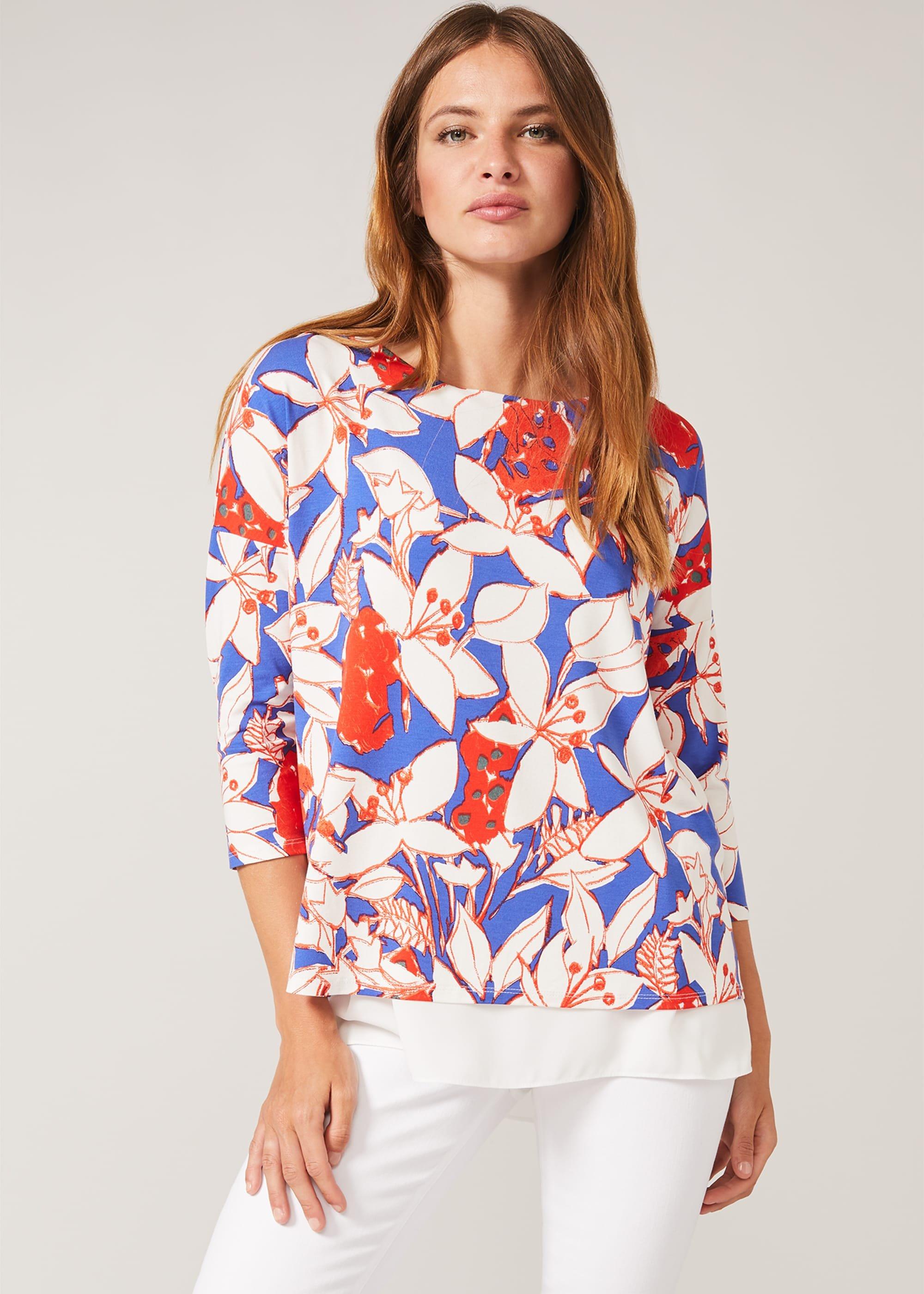 Mera Floral Double Layer Top