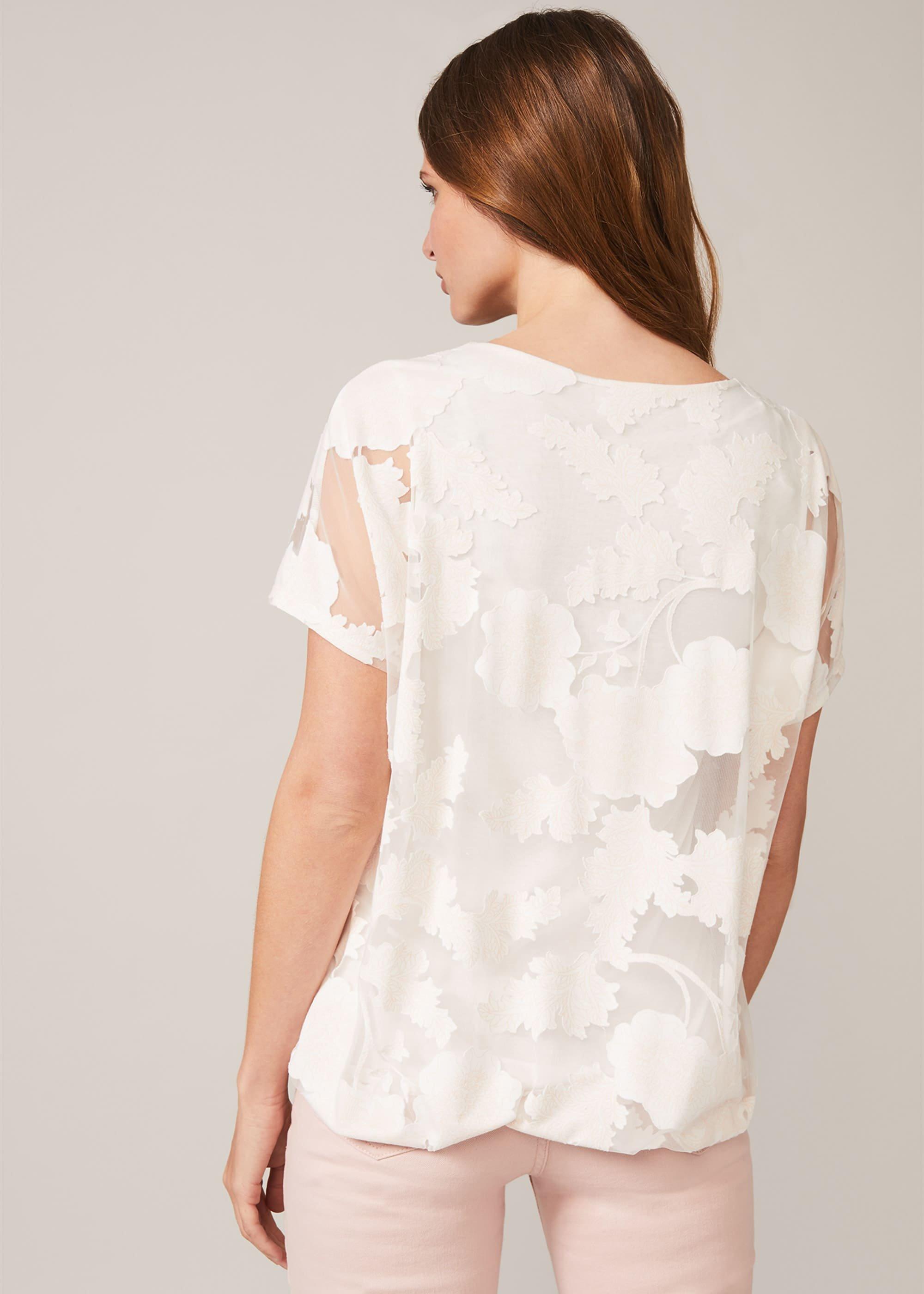 Sariah Cowl Neck Burnout Top