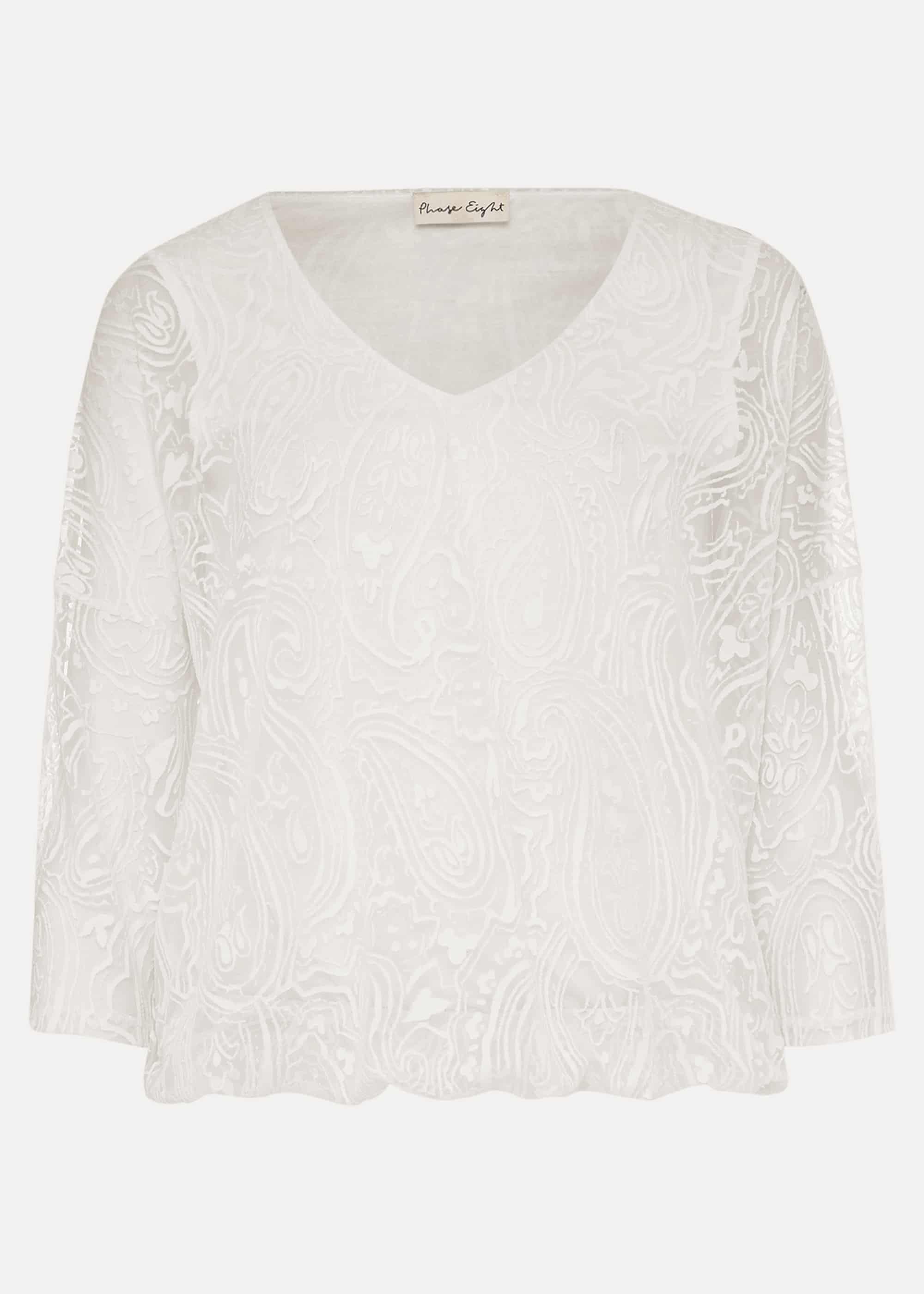 Cydney Paisley Burnout Top