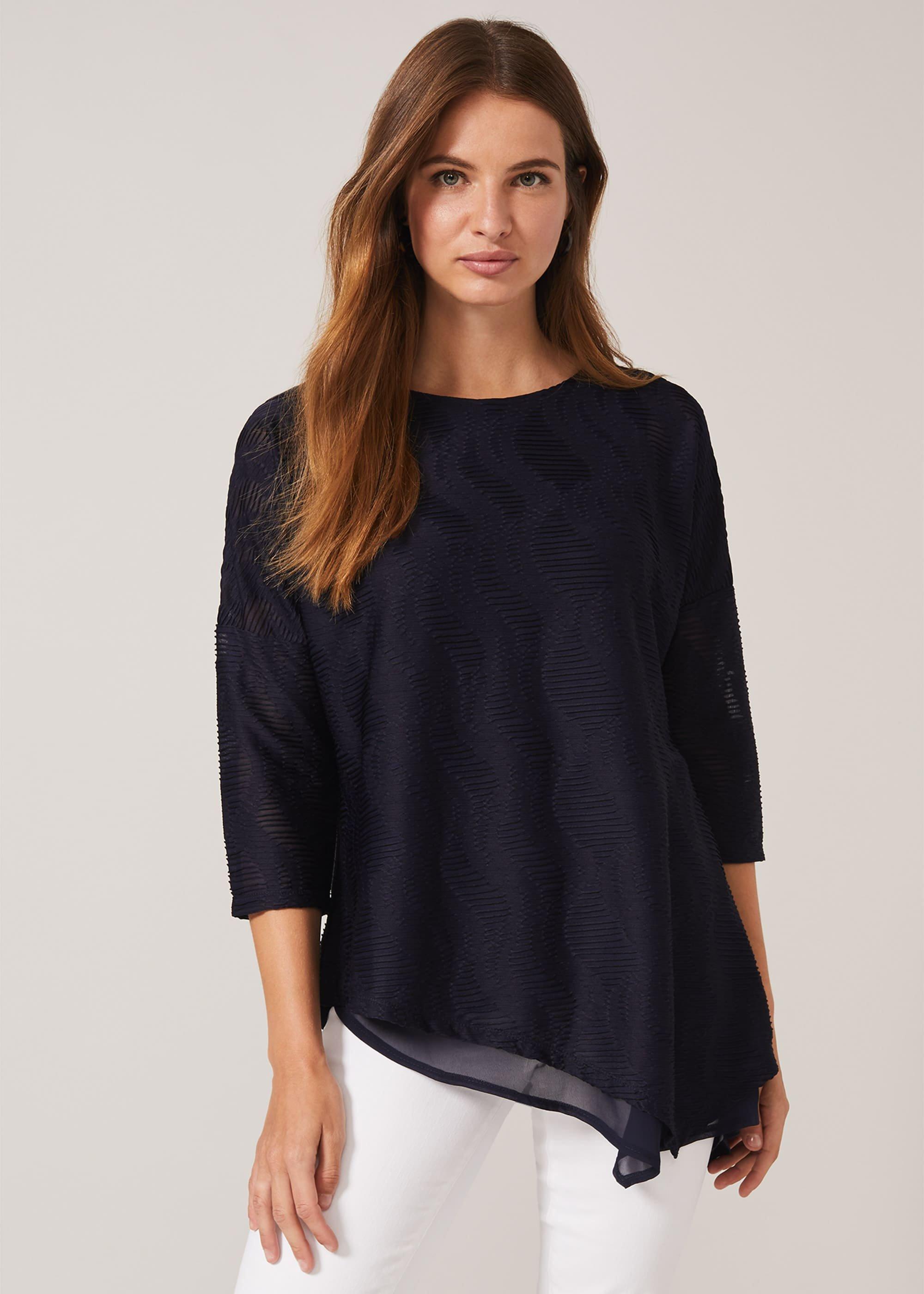 Maisha Textured Asymmetric Top