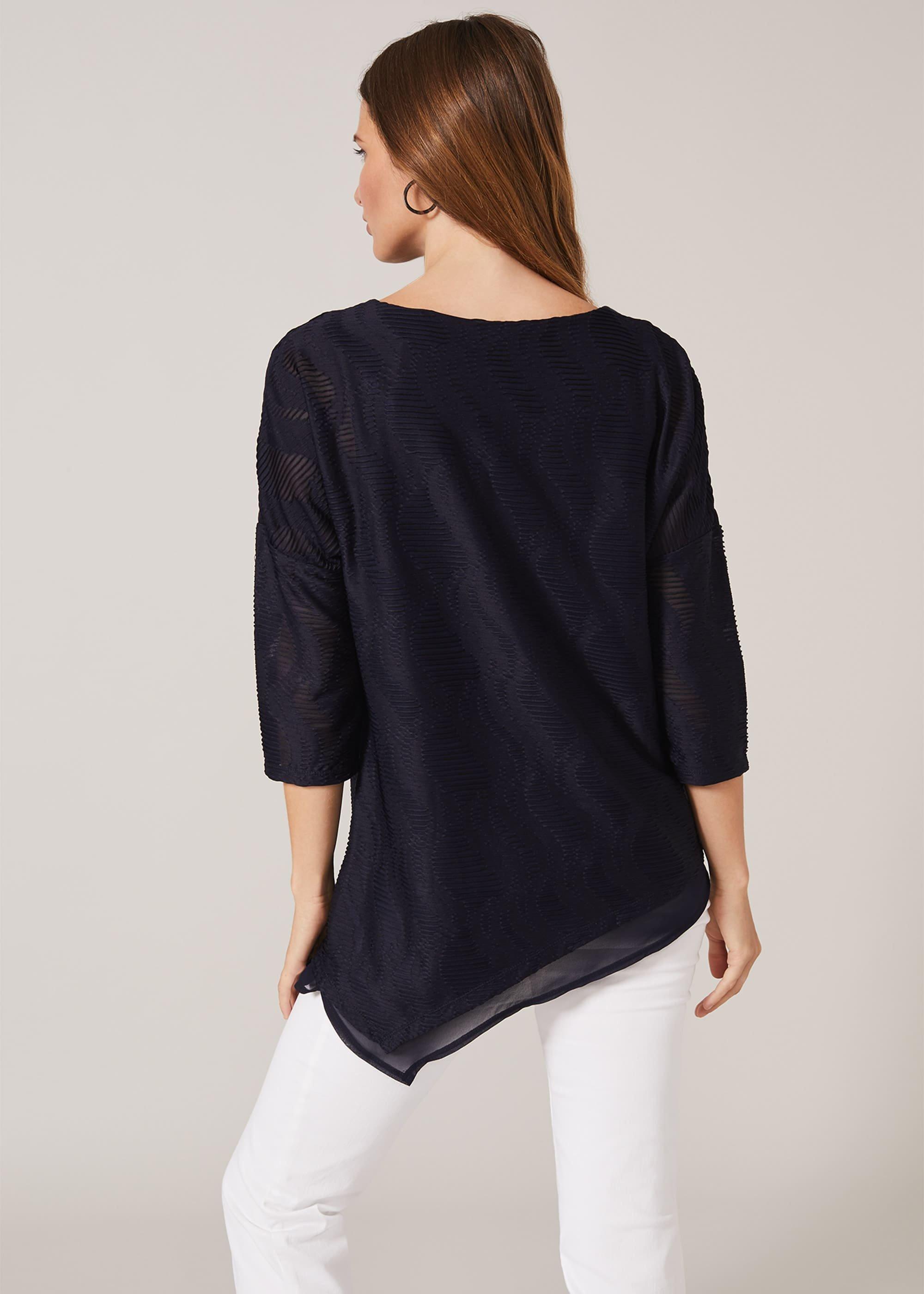 Maisha Textured Asymmetric Top