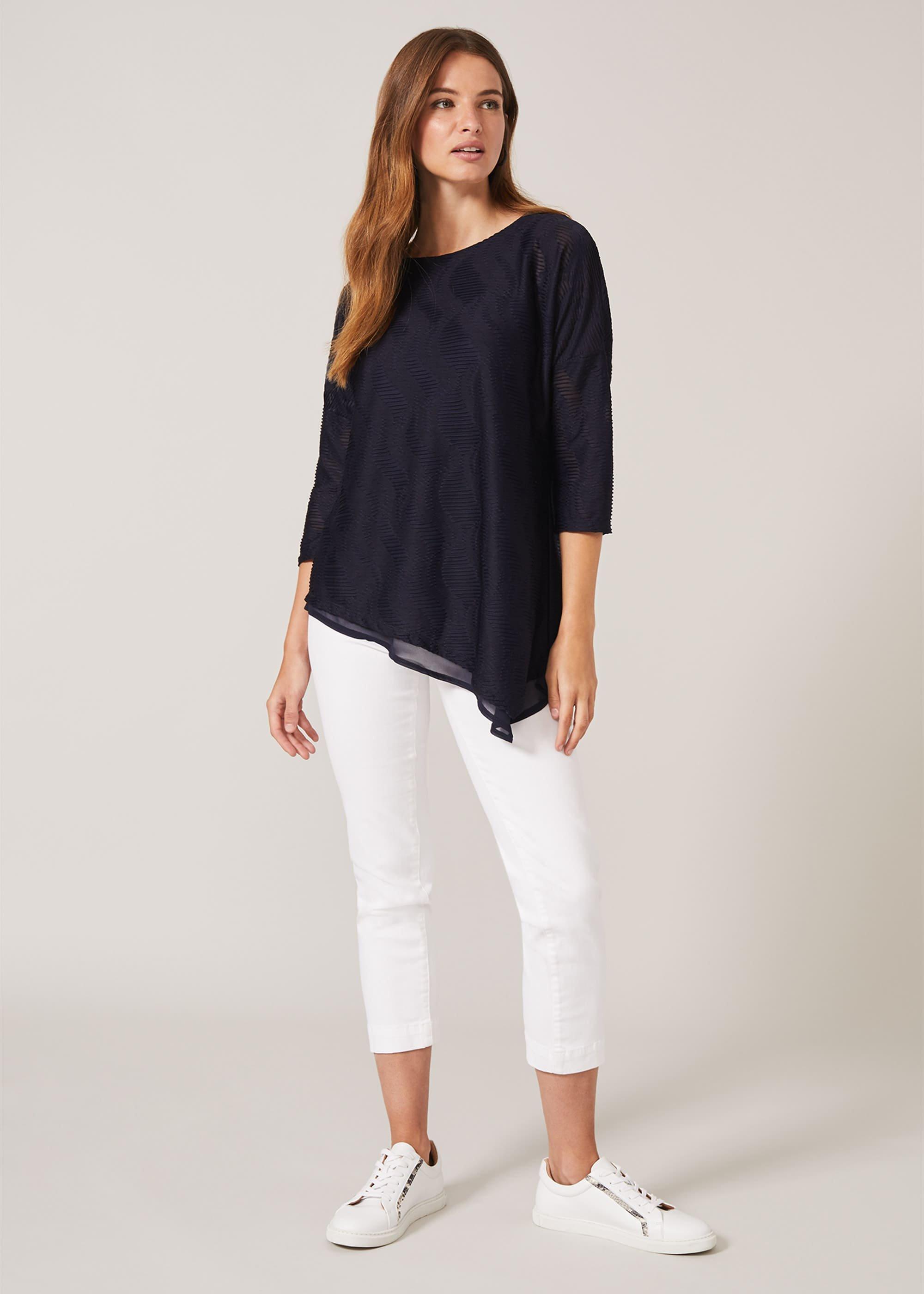 Maisha Textured Asymmetric Top
