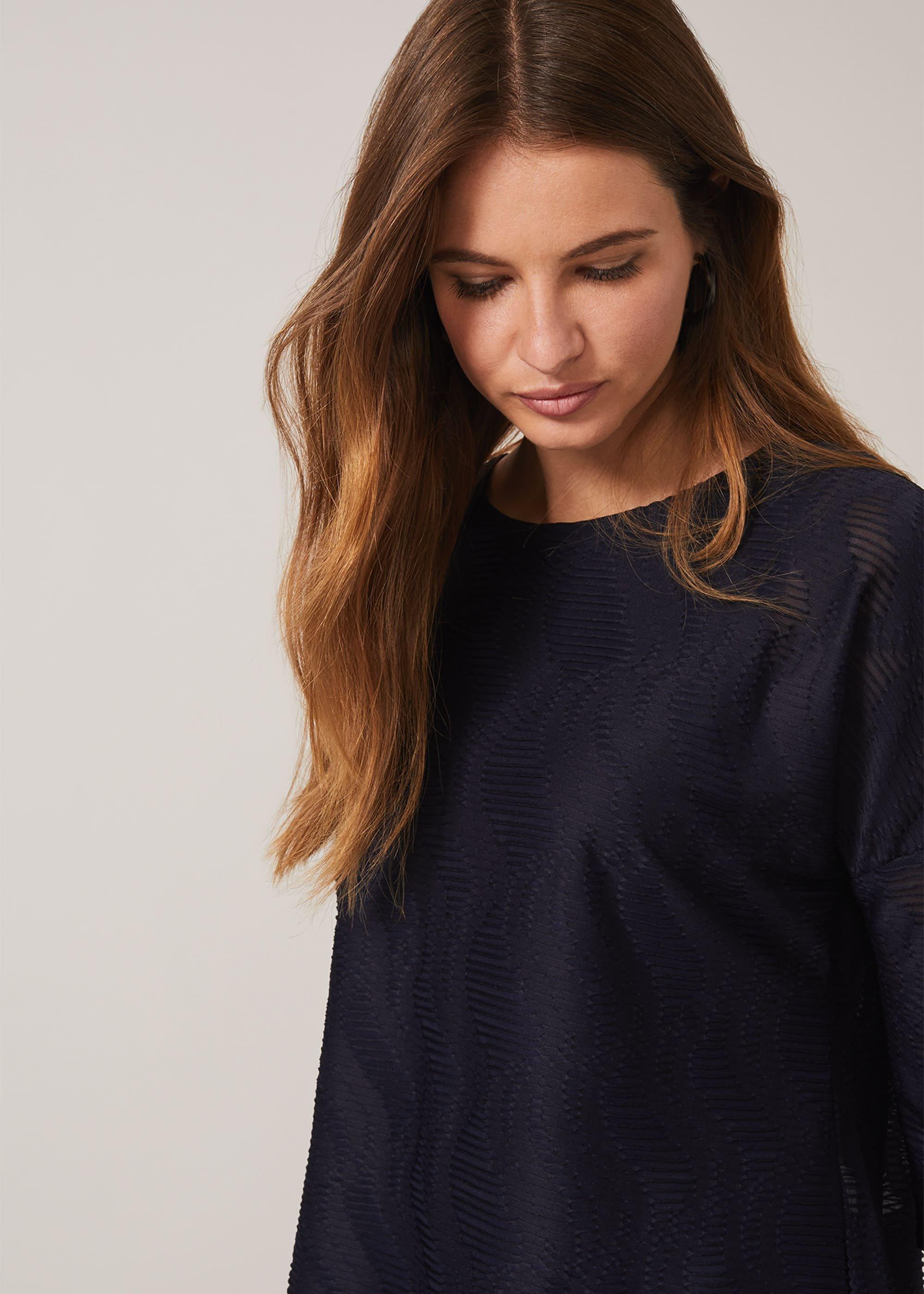 Maisha Textured Asymmetric Top