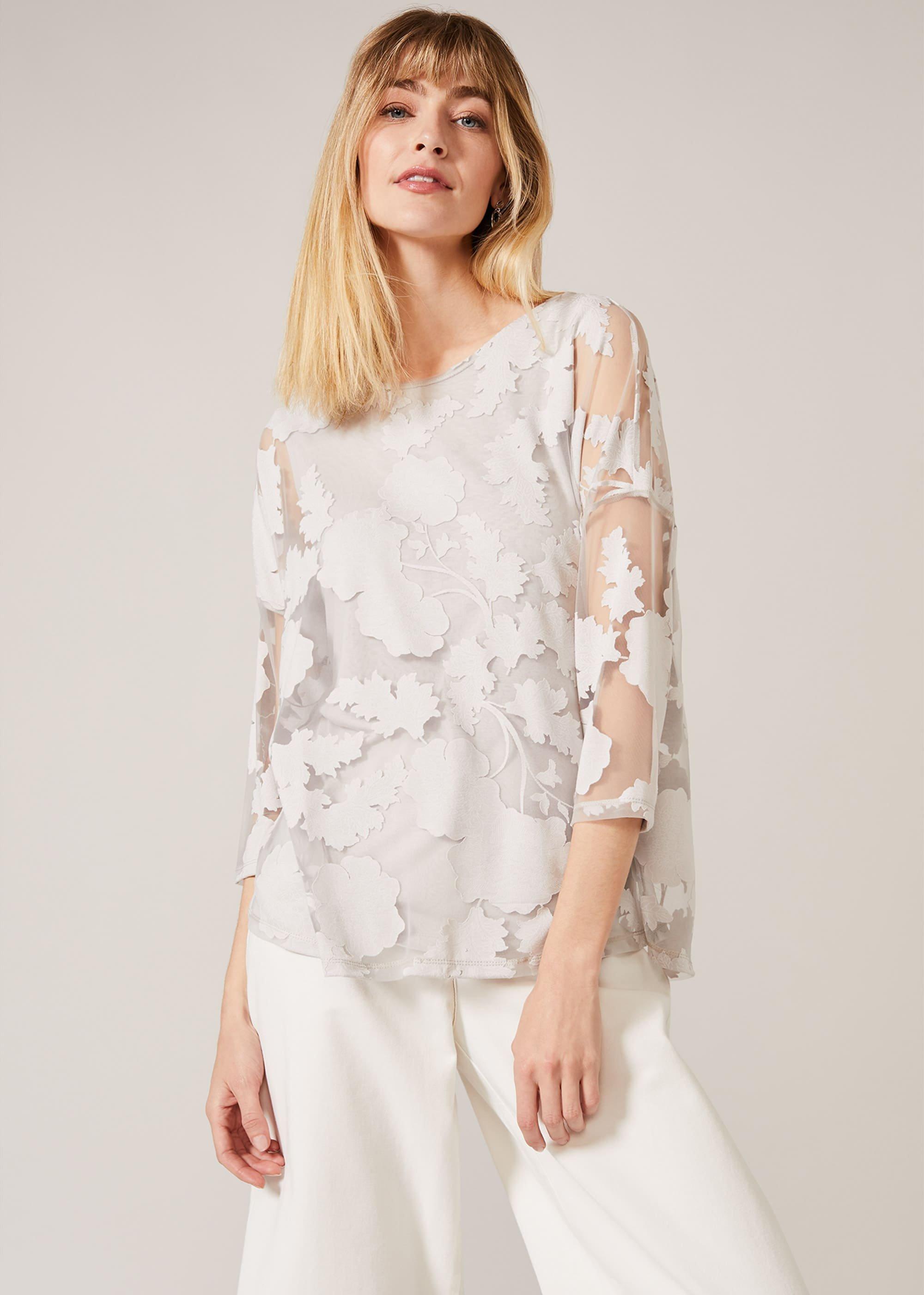 Michelle Double Layer Burnout Top