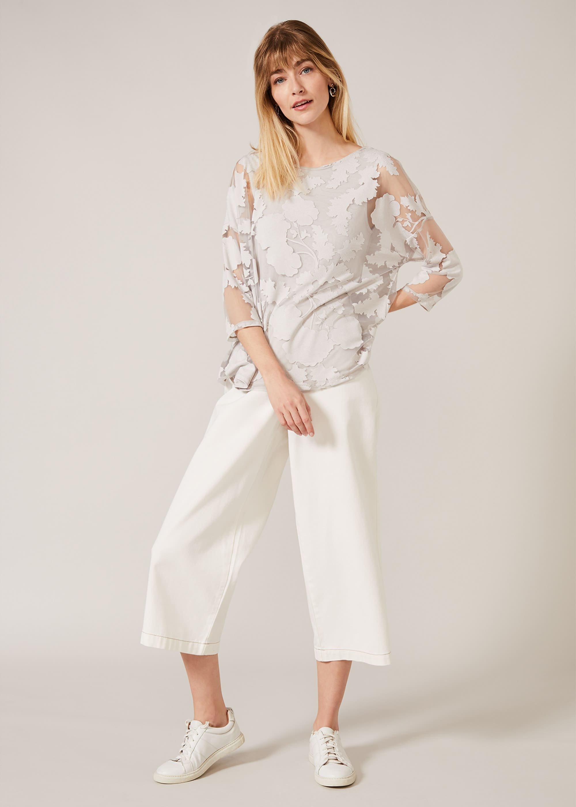 Michelle Double Layer Burnout Top