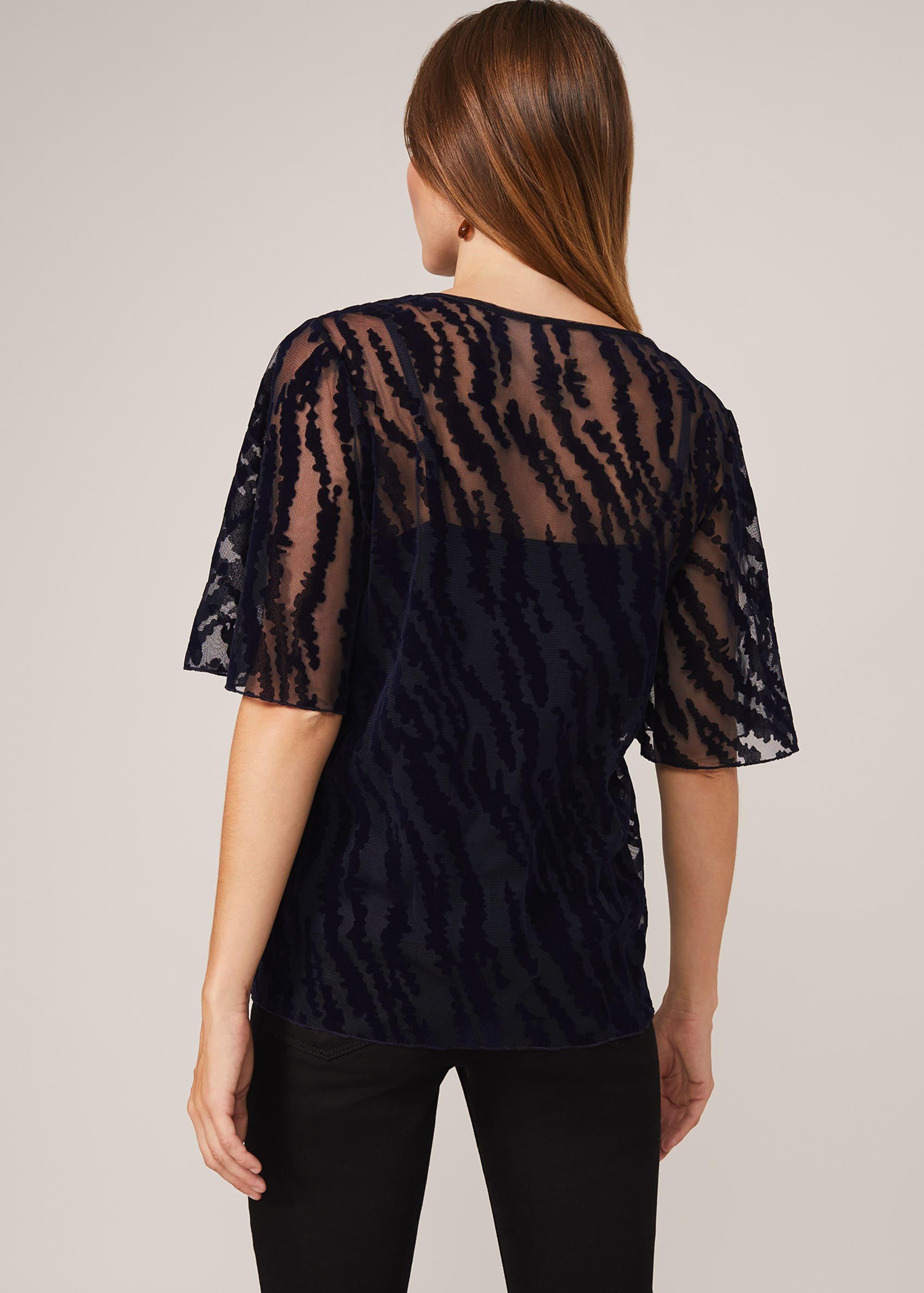 Harriet Textured Flock Top