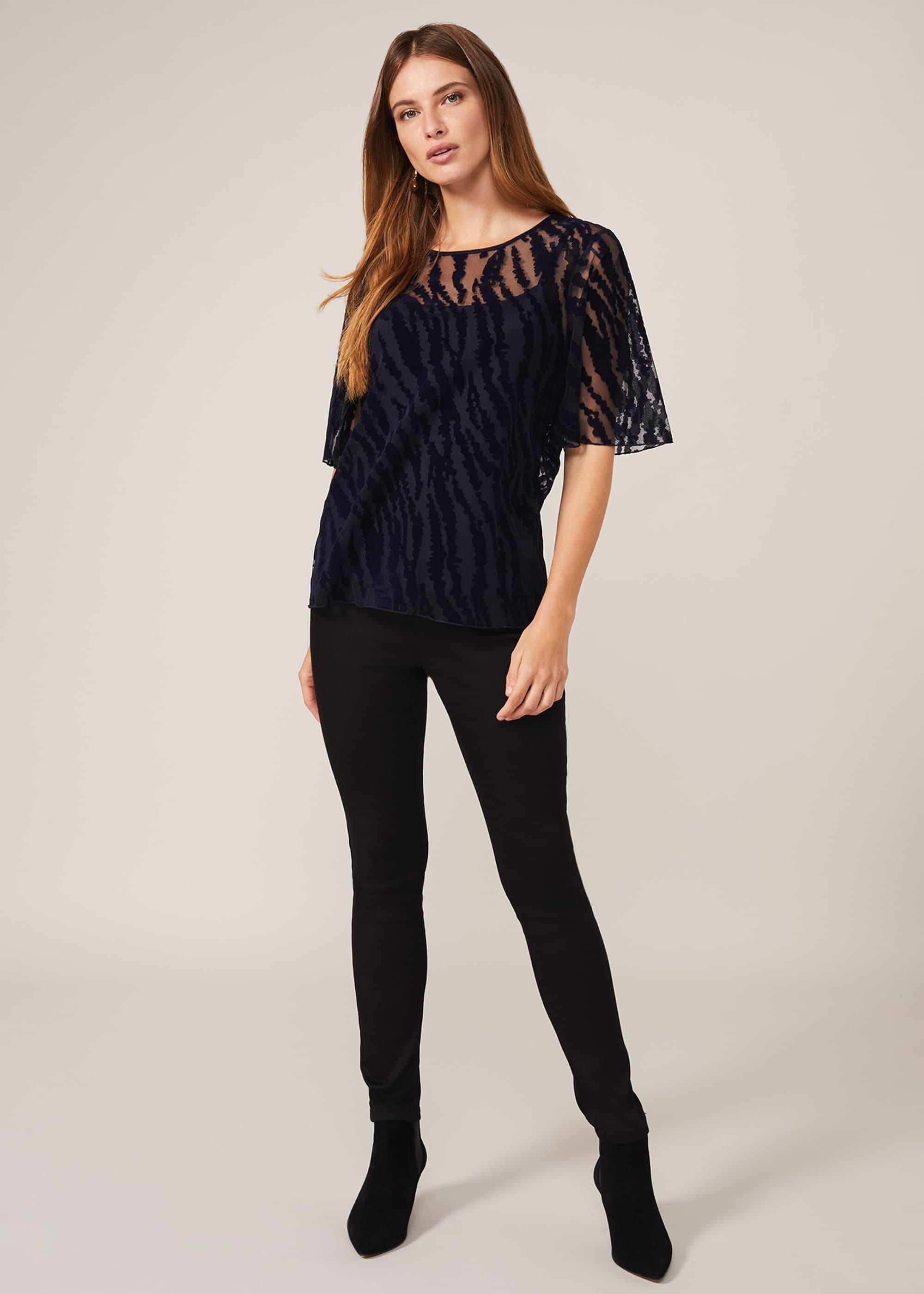 Harriet Textured Flock Top