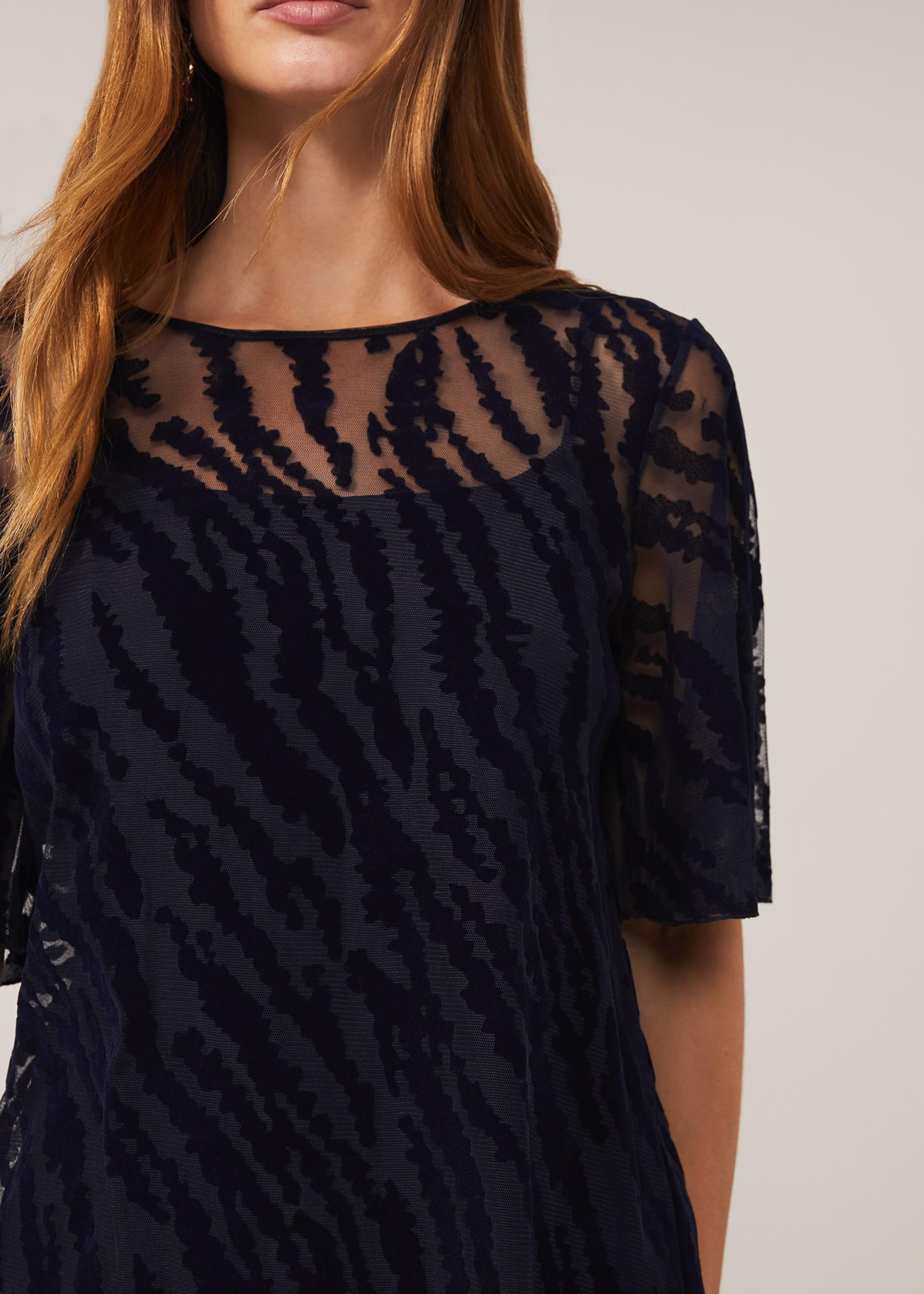 Harriet Textured Flock Top