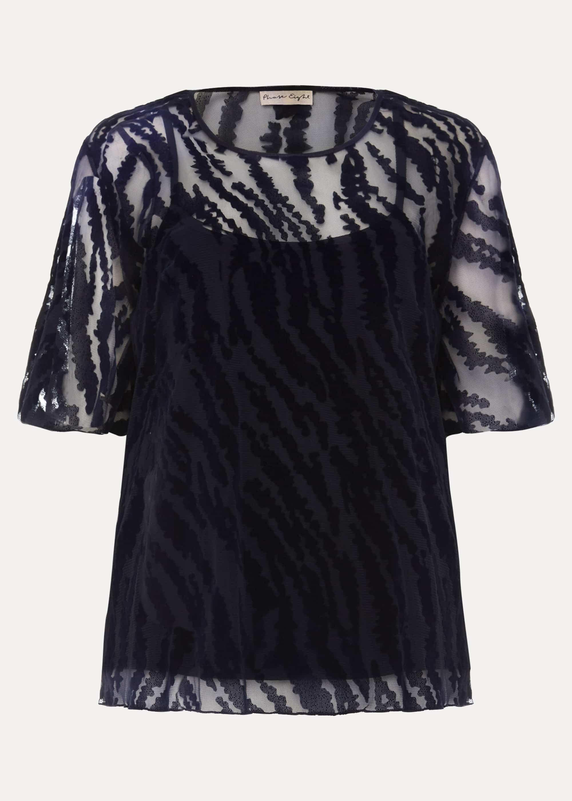 Harriet Textured Flock Top