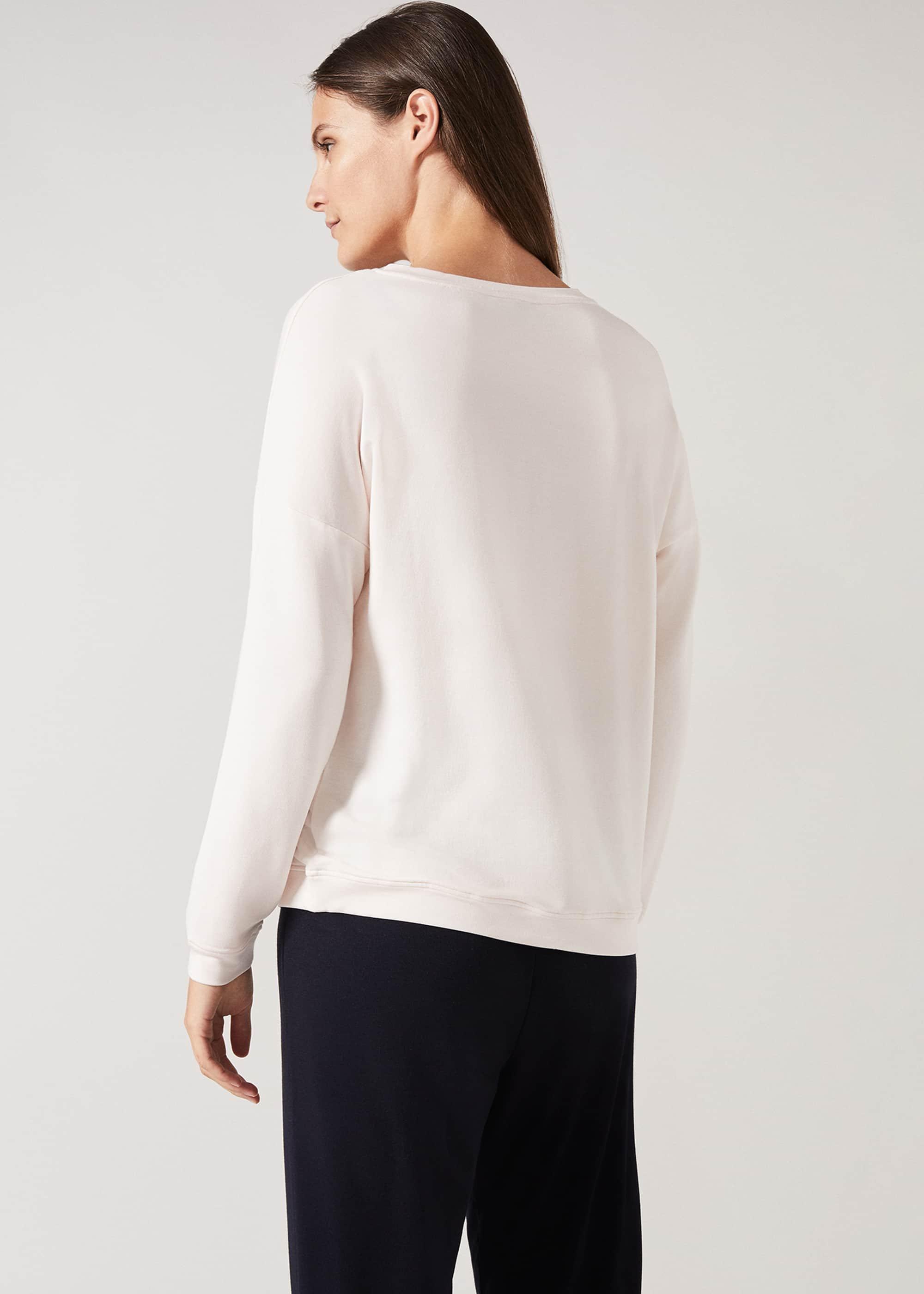 Ruched Front Sweat Top