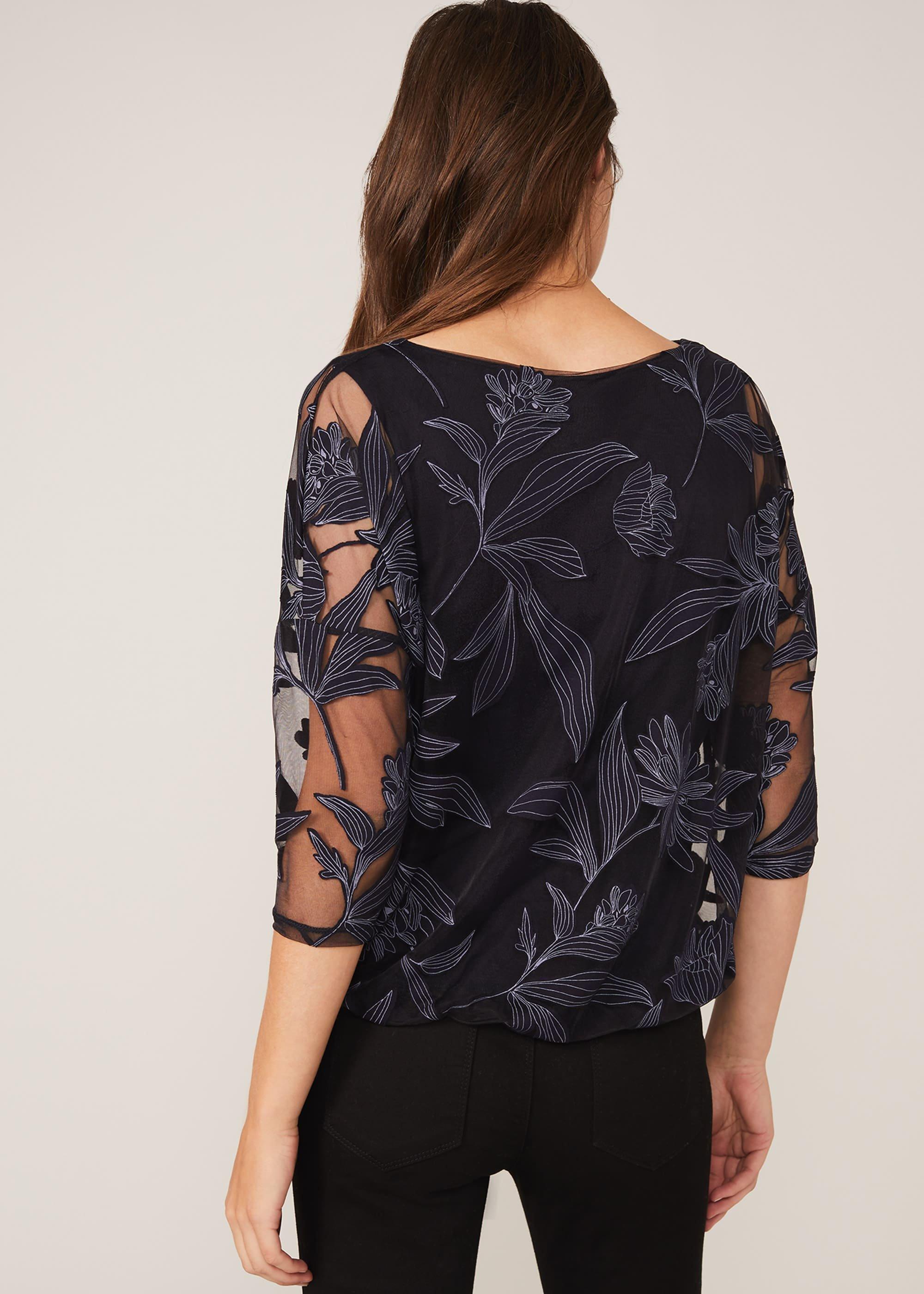 Reine Print Burnout Top