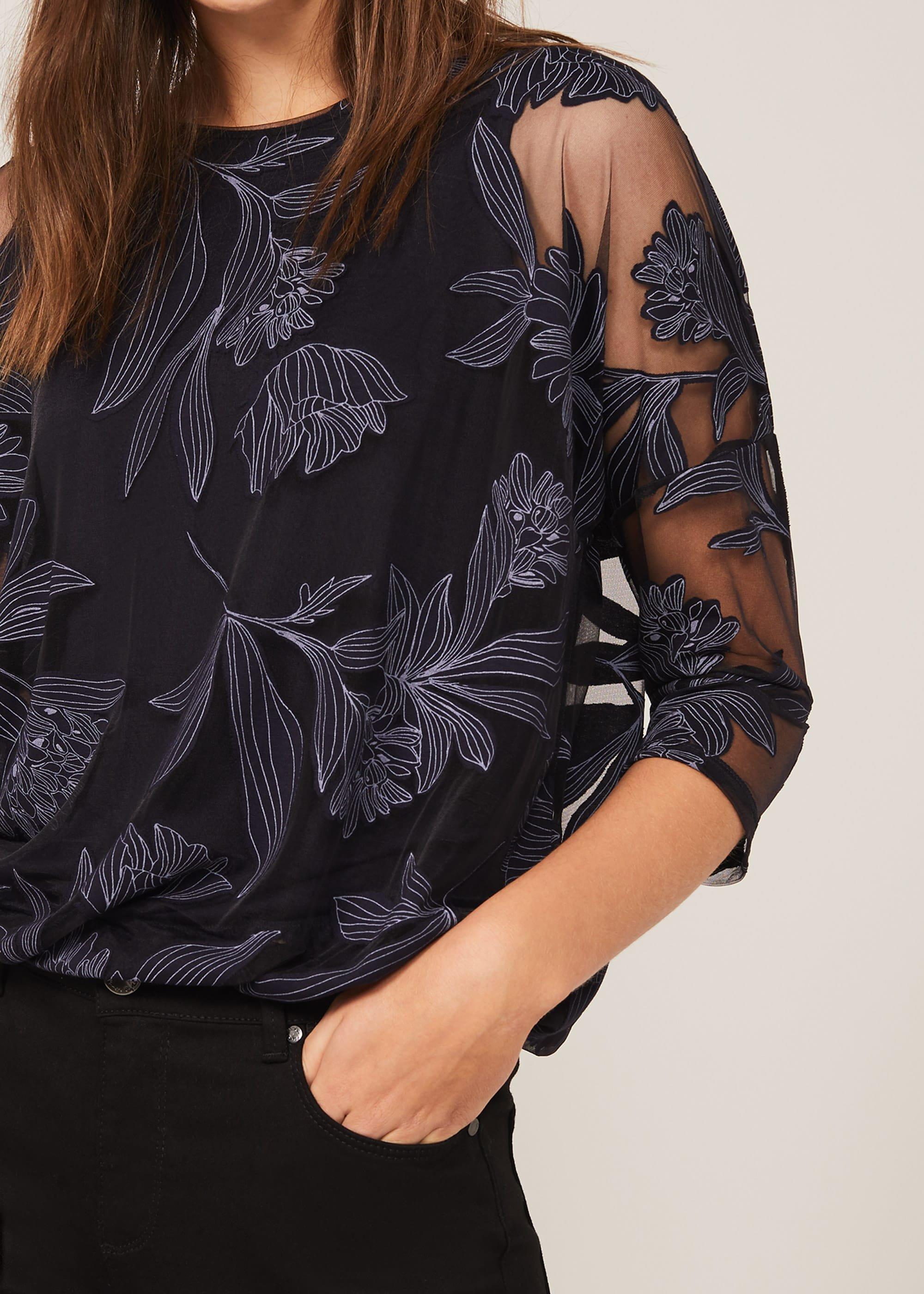 Reine Print Burnout Top