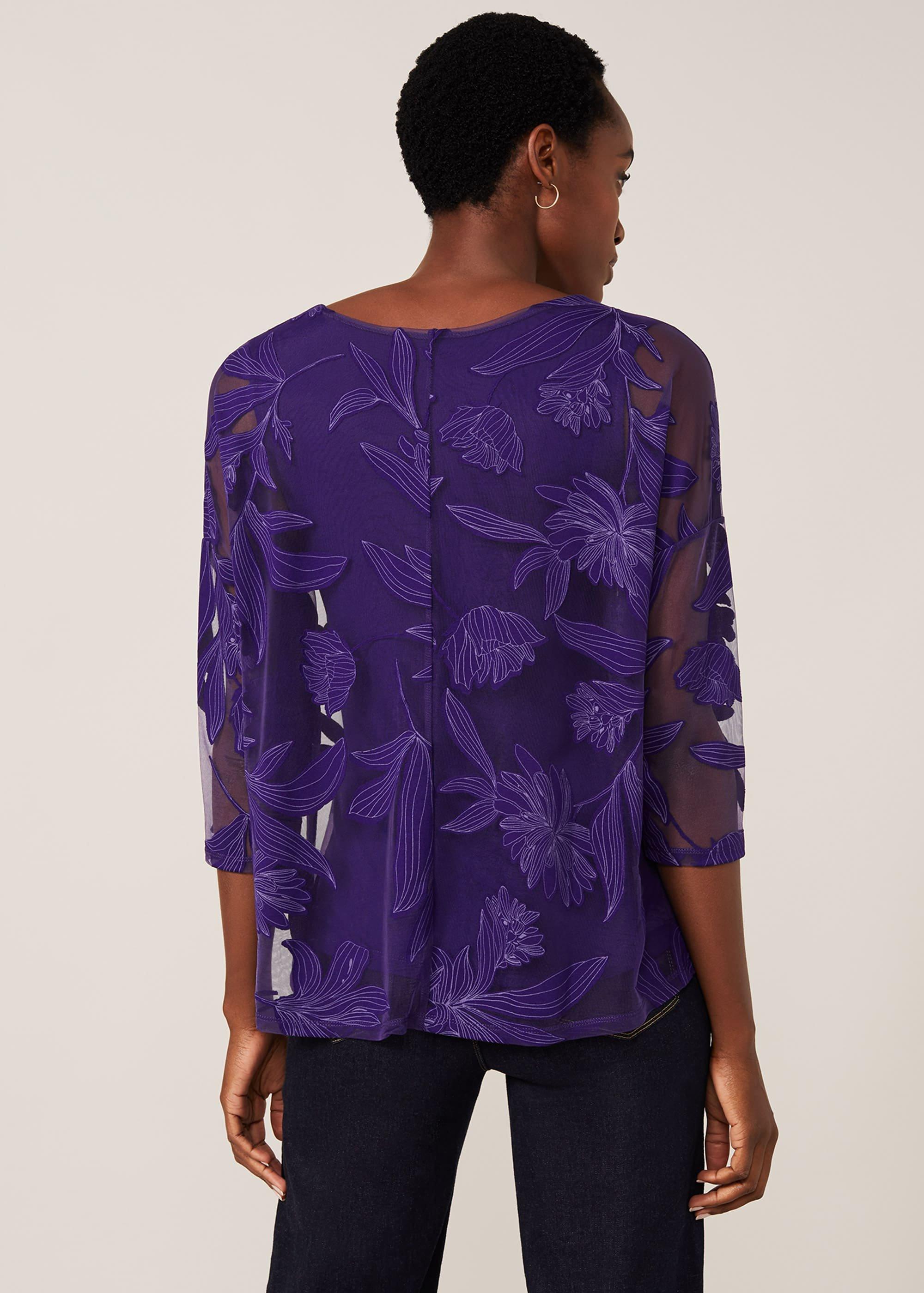 Cerys Floral Burnout Top