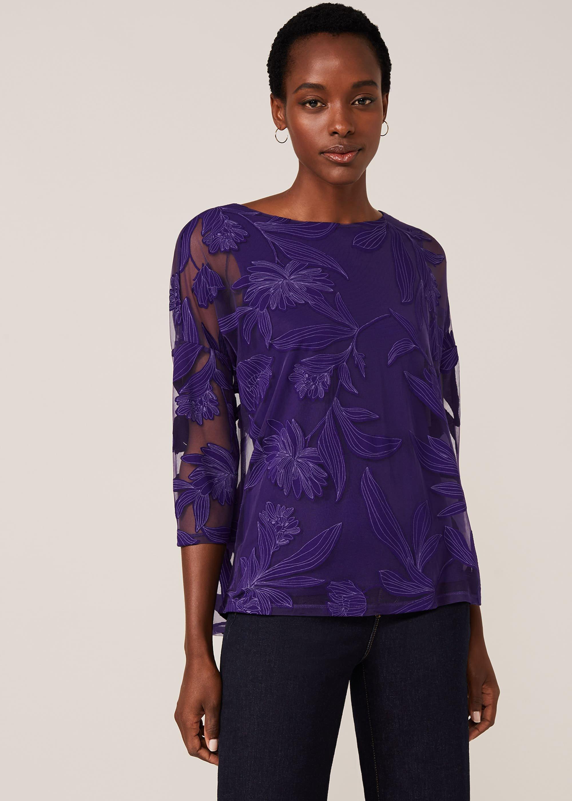 Cerys Floral Burnout Top