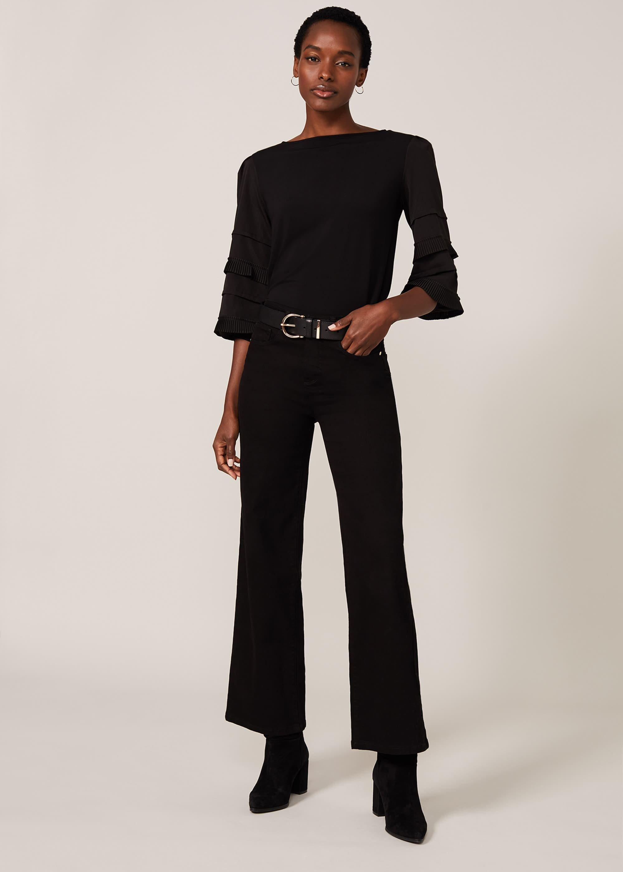 Willow Woven Frill Sleeve Detail Top