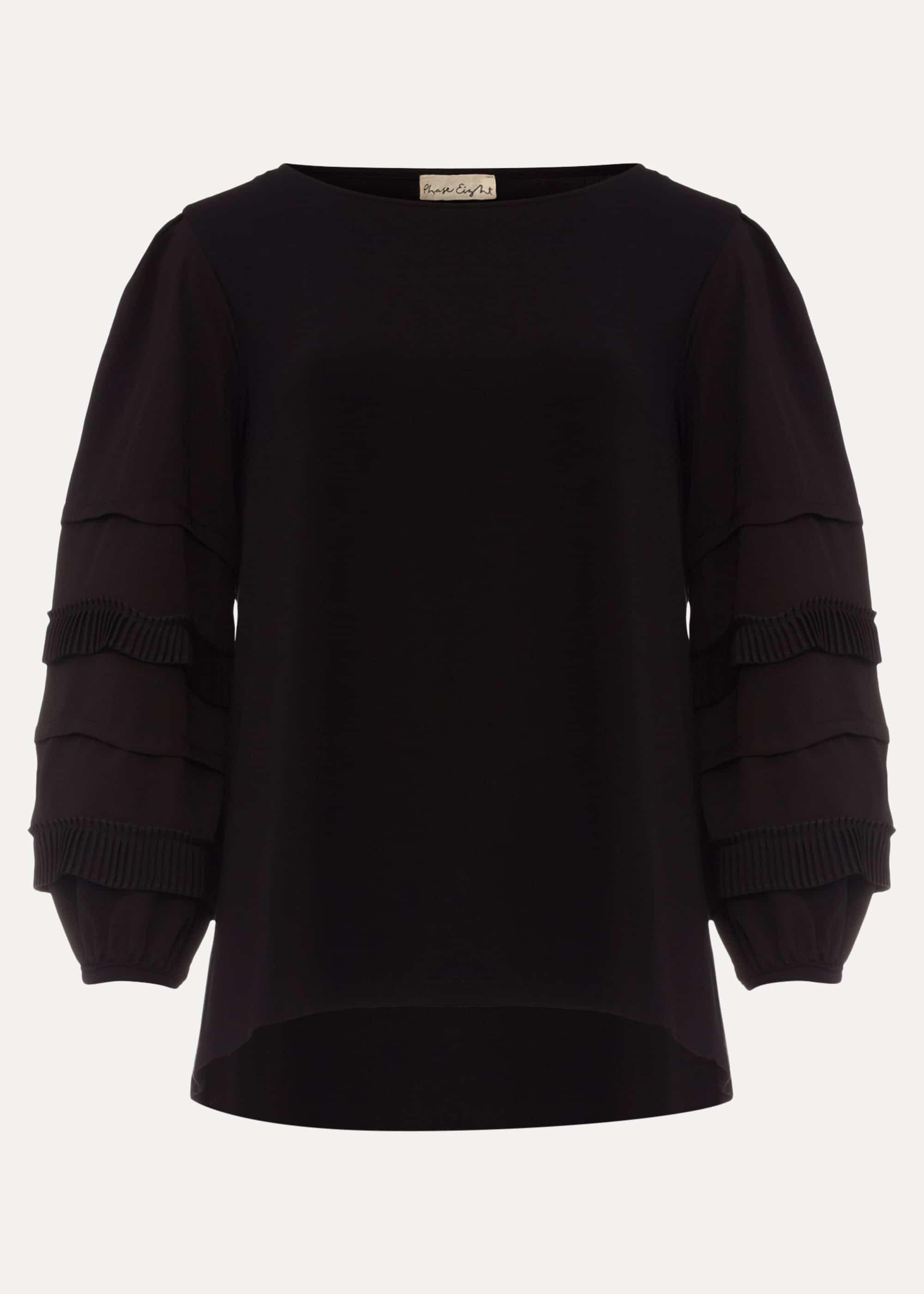 Willow Woven Frill Sleeve Detail Top