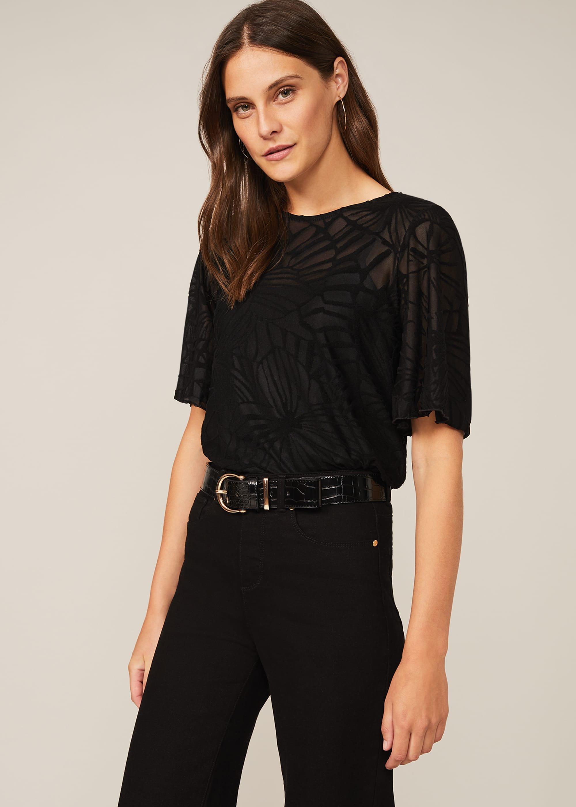 Loire Floral Burnout Top