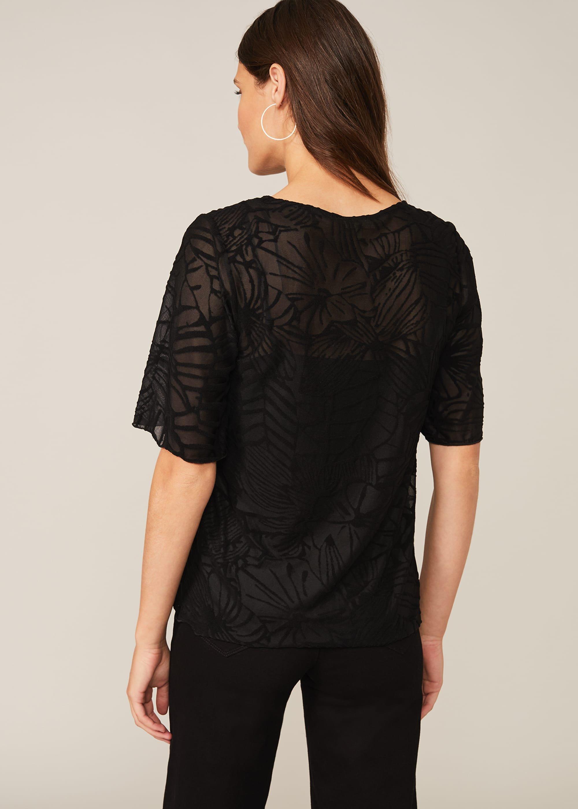 Loire Floral Burnout Top