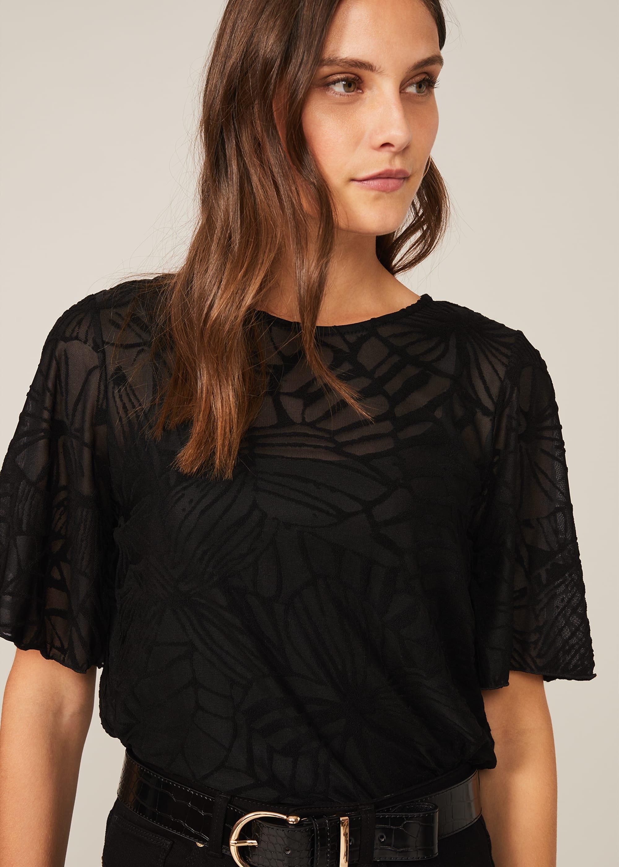 Loire Floral Burnout Top