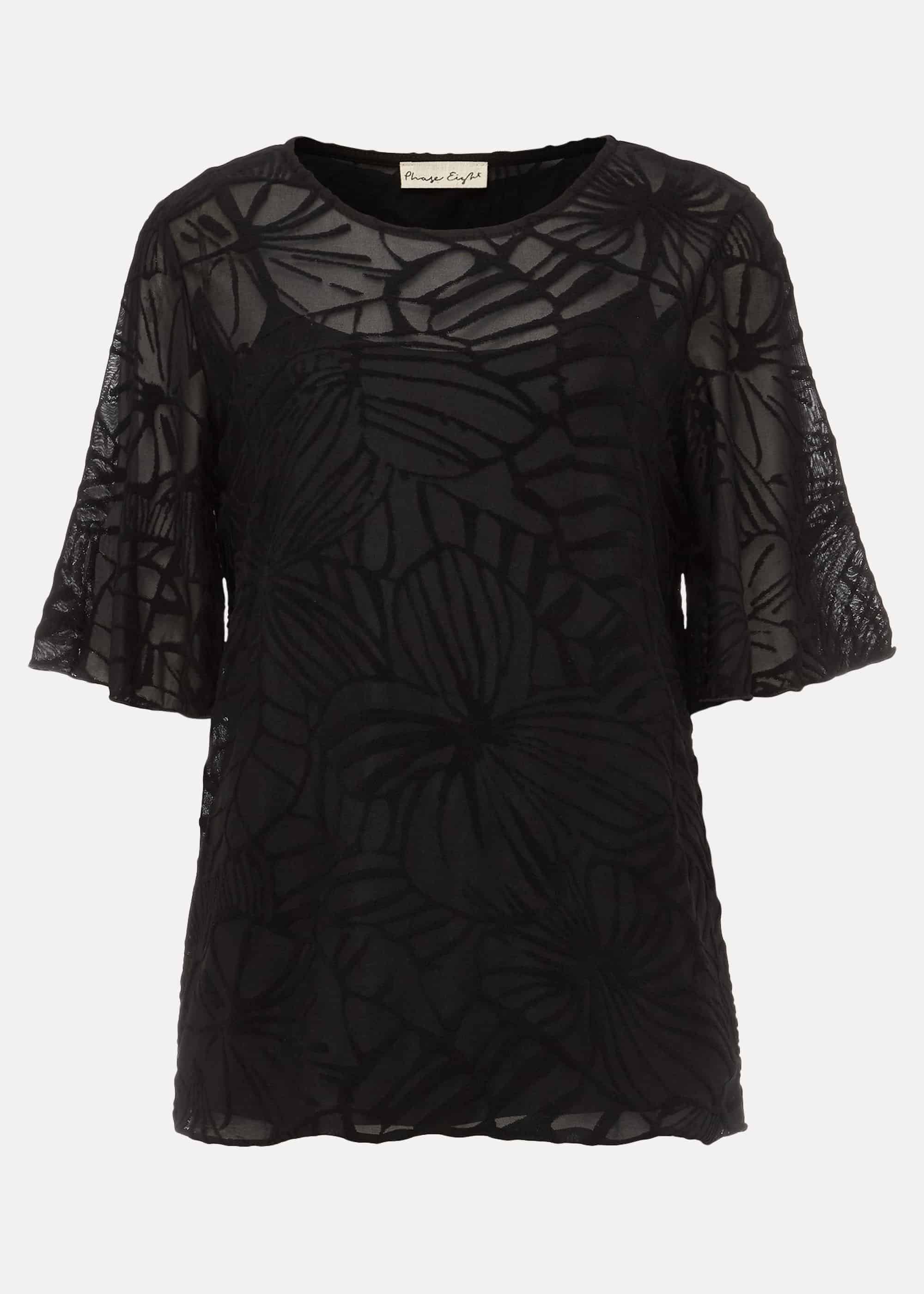 Loire Floral Burnout Top