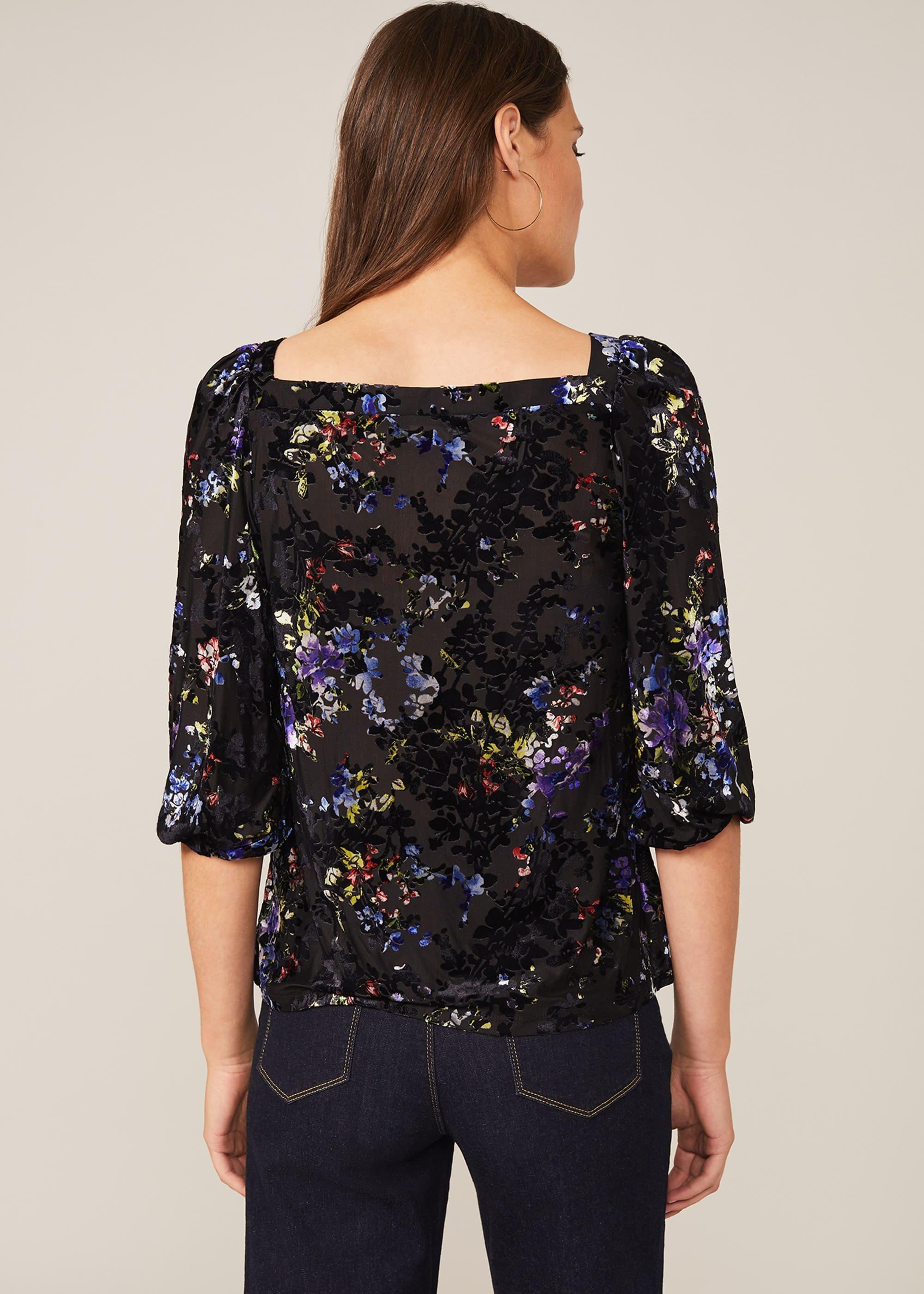 Alisa Square Neck Printed Top