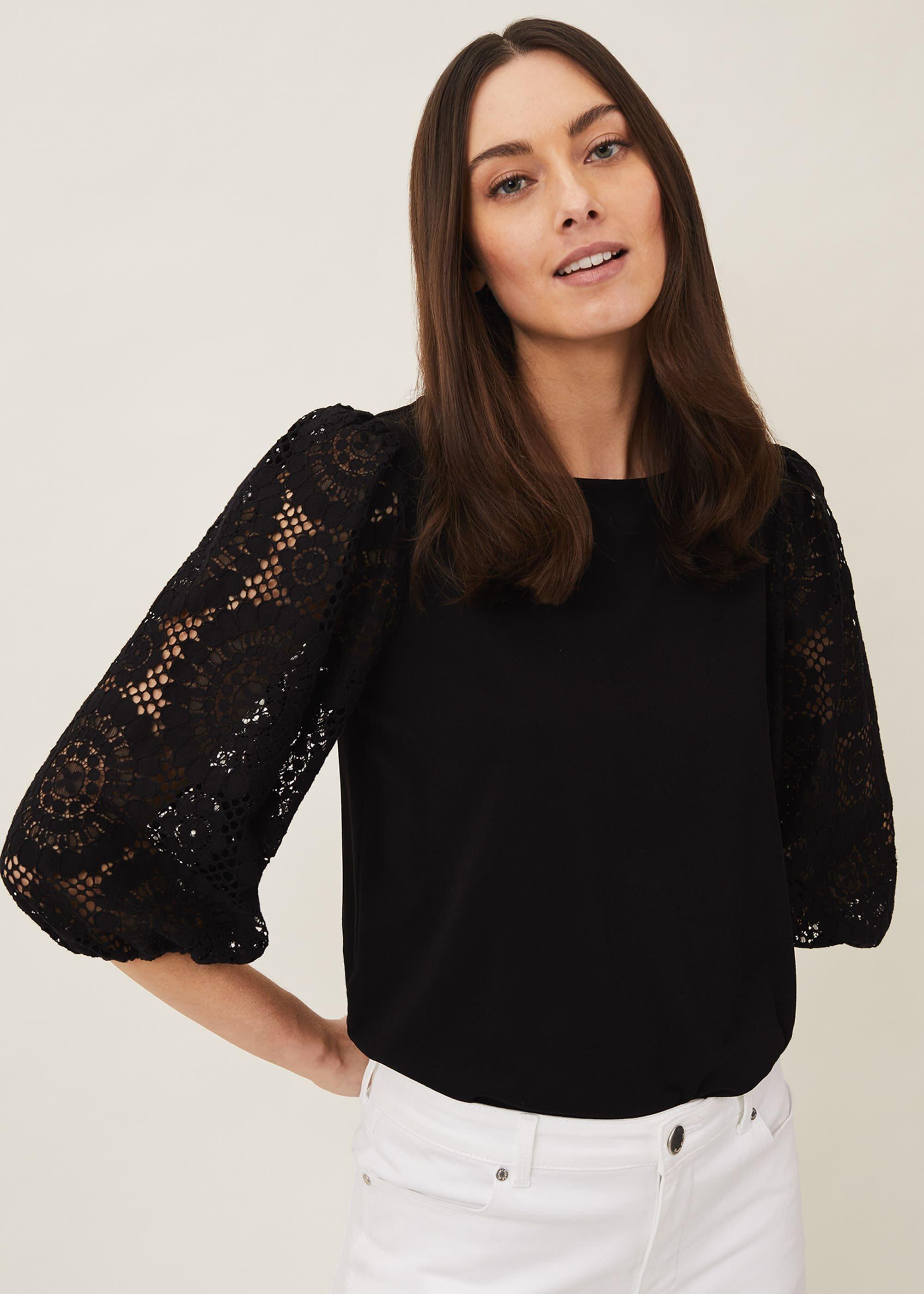 Lanna Lace Puff Sleeve Top