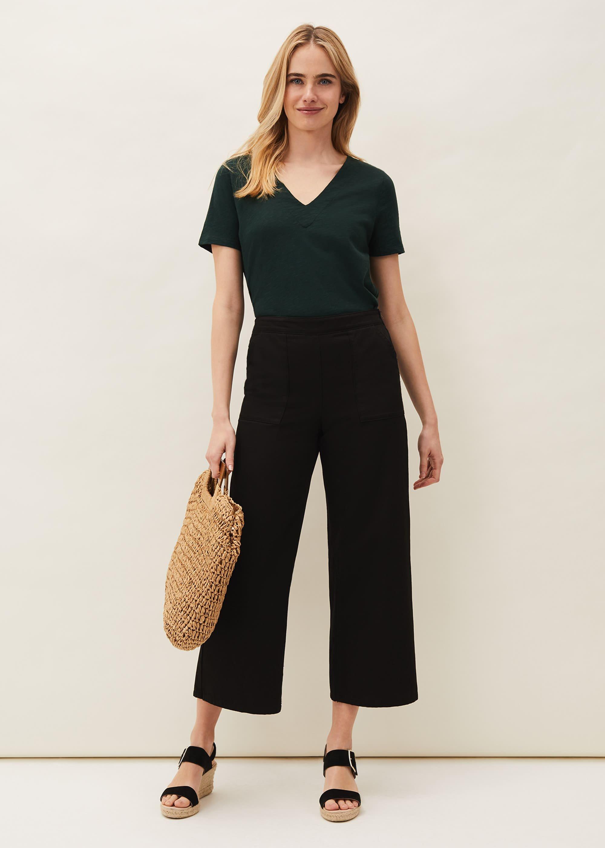 Elspeth V-Neck Cotton T-Shirt