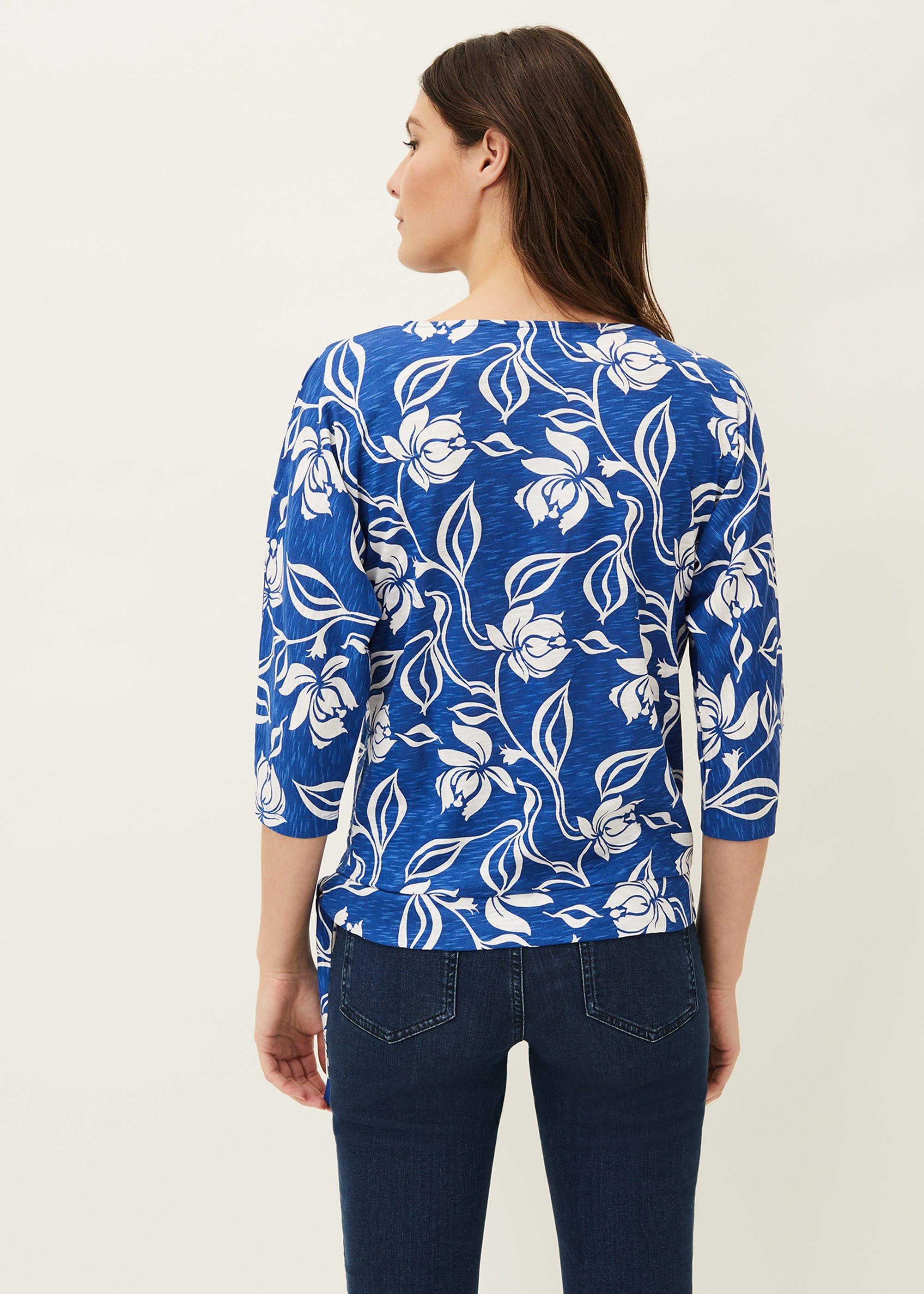 Cassidy Floral Printed Tie Hem Top