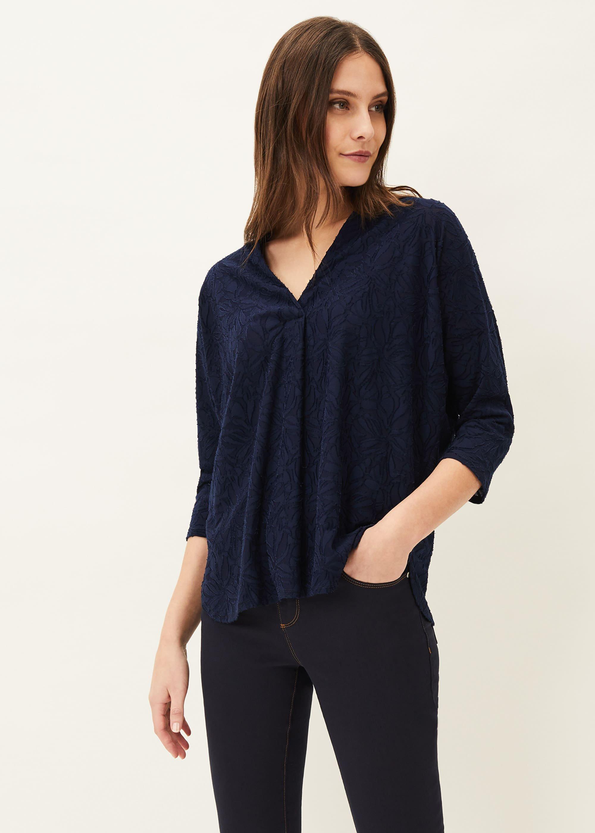 Tia Floral Jacquard Top