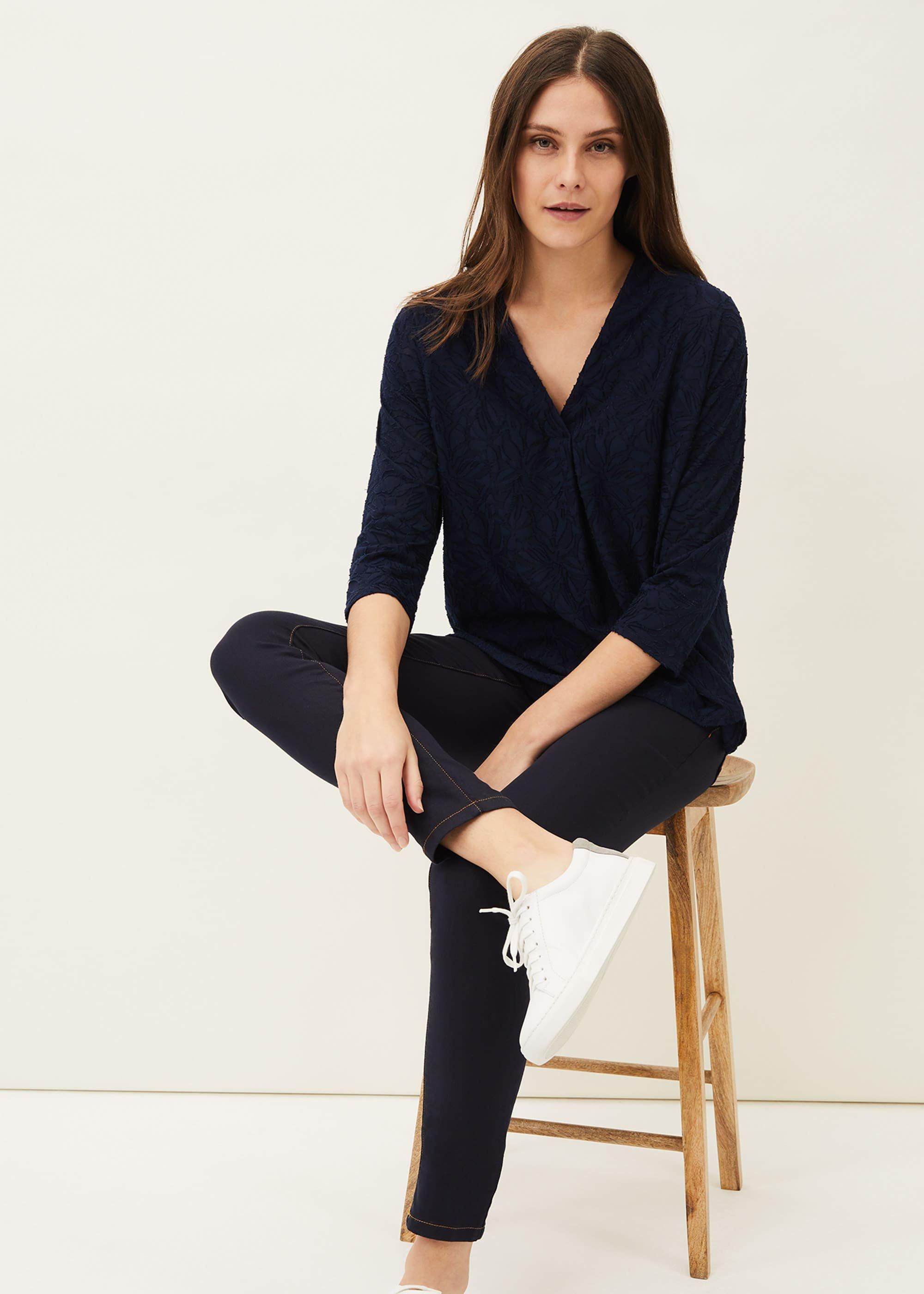 Tia Floral Jacquard Top