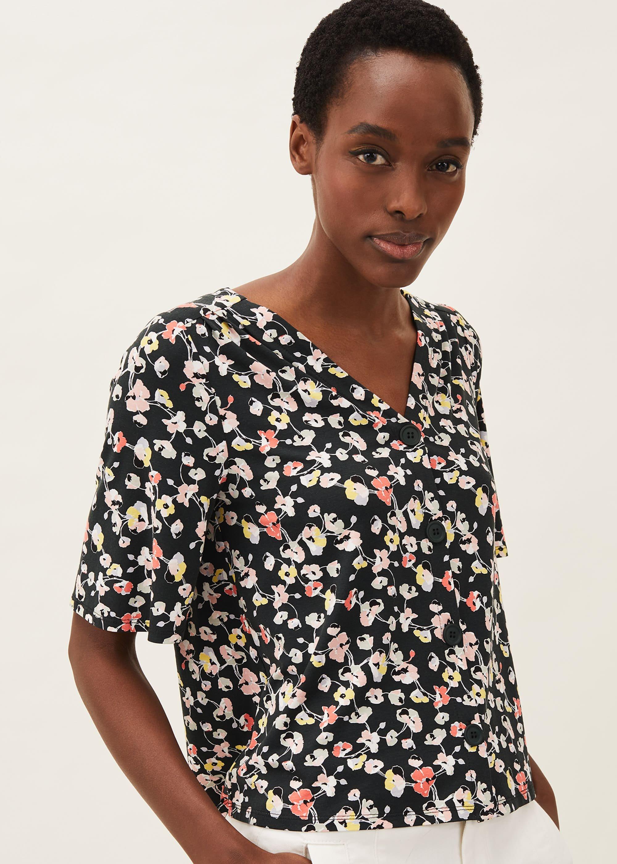 Dila Ditsy Print Top