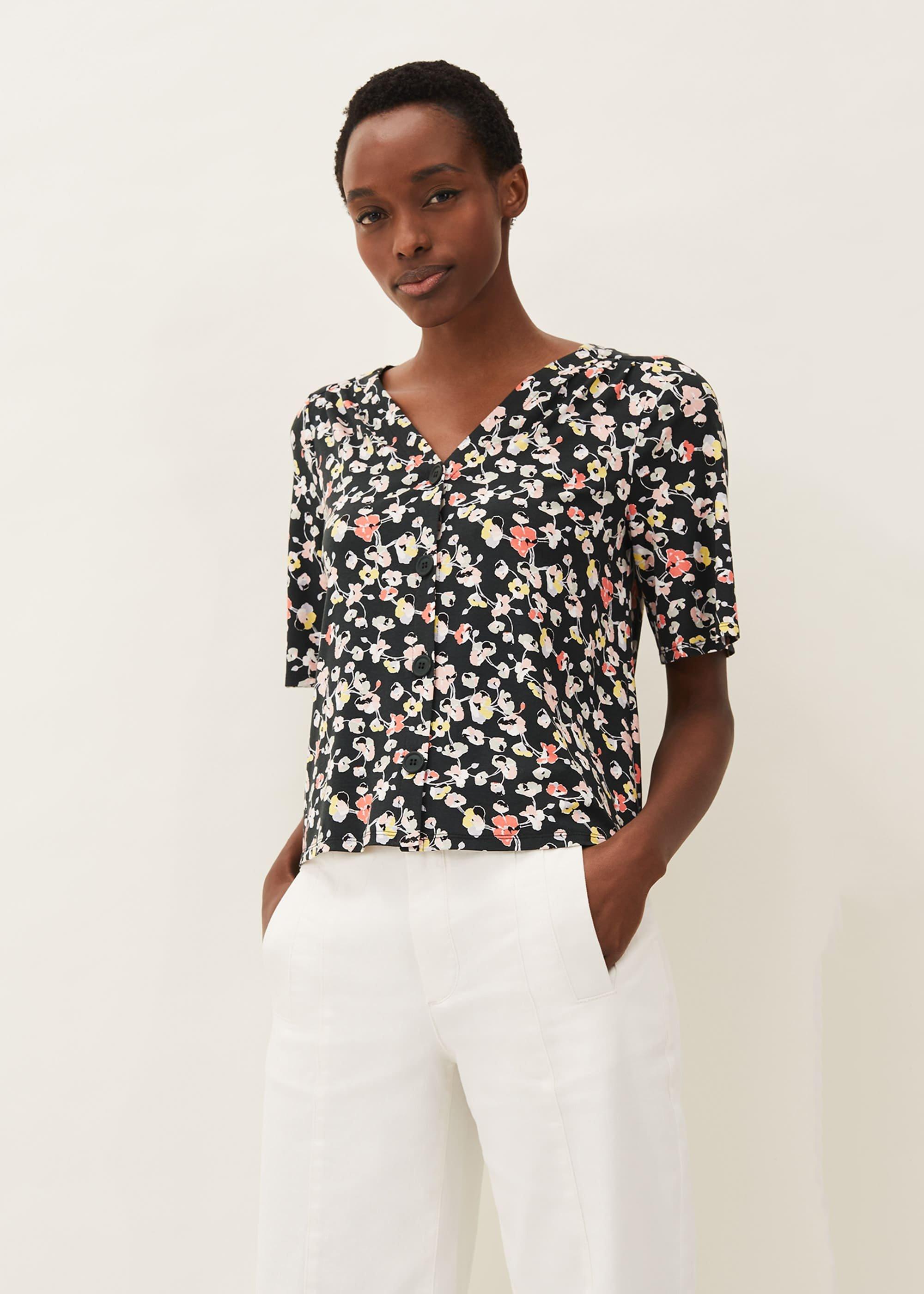 Dila Ditsy Print Top