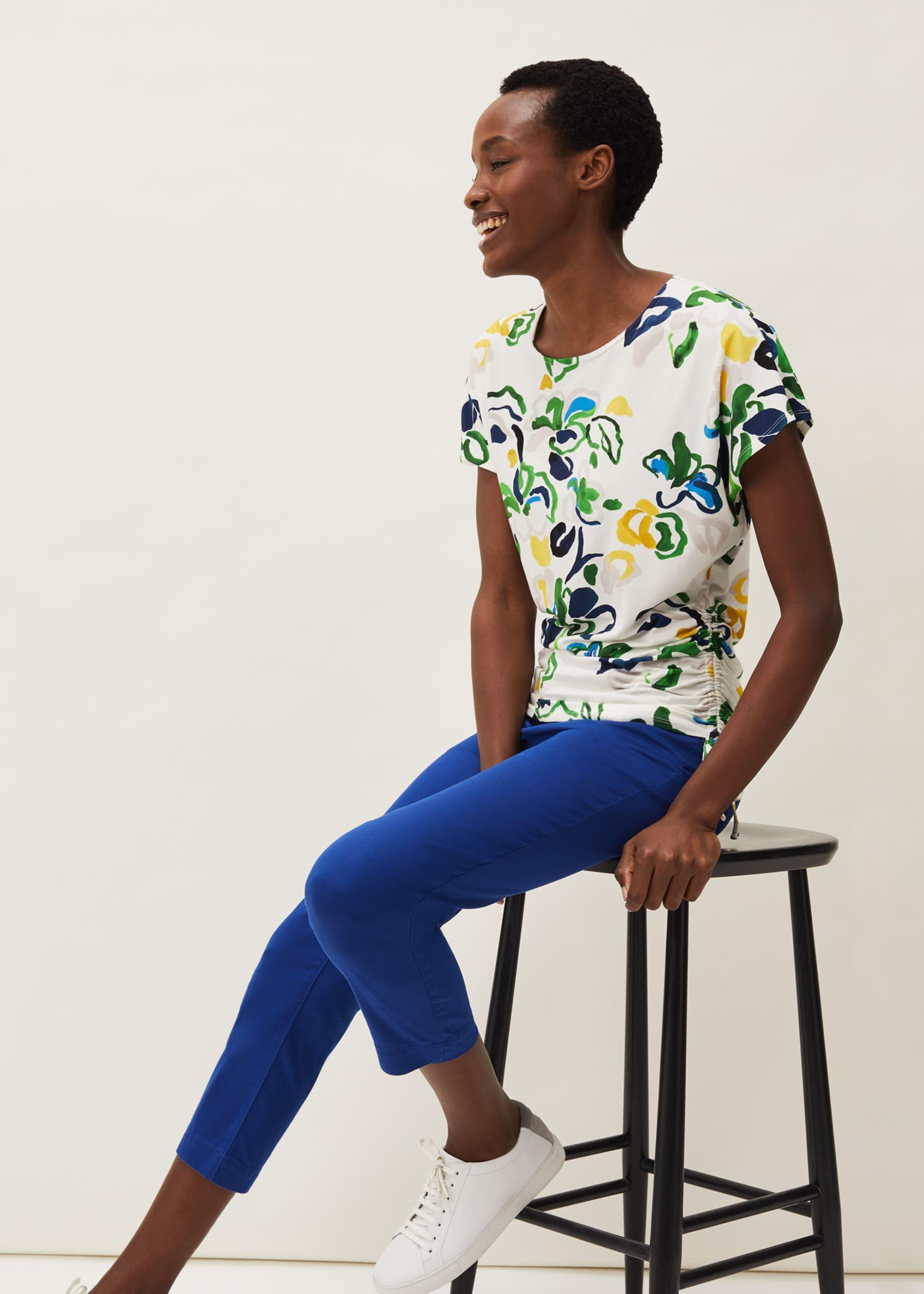 Avery Abstract Floral Top
