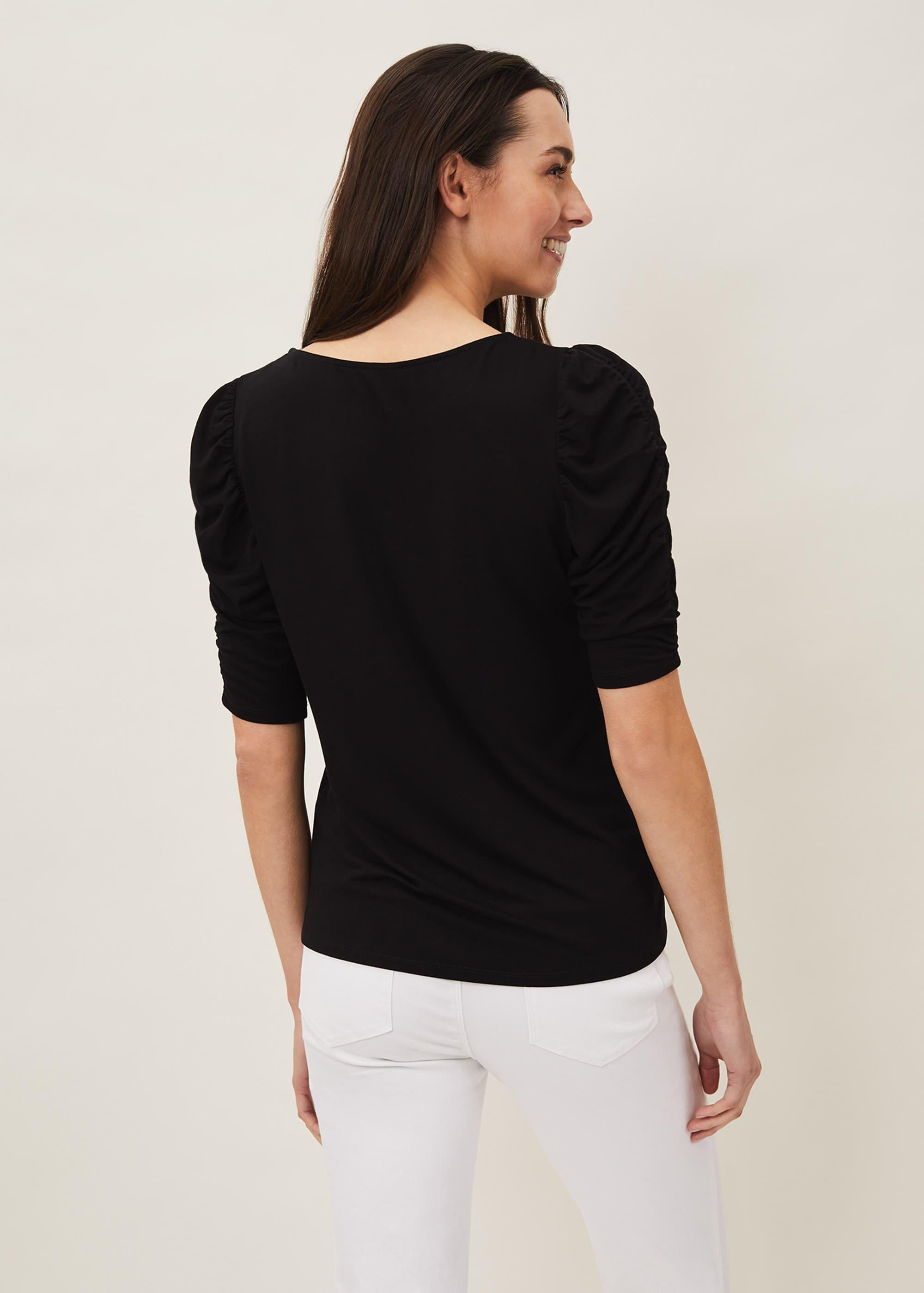 Kara Ruched Sleeve Top