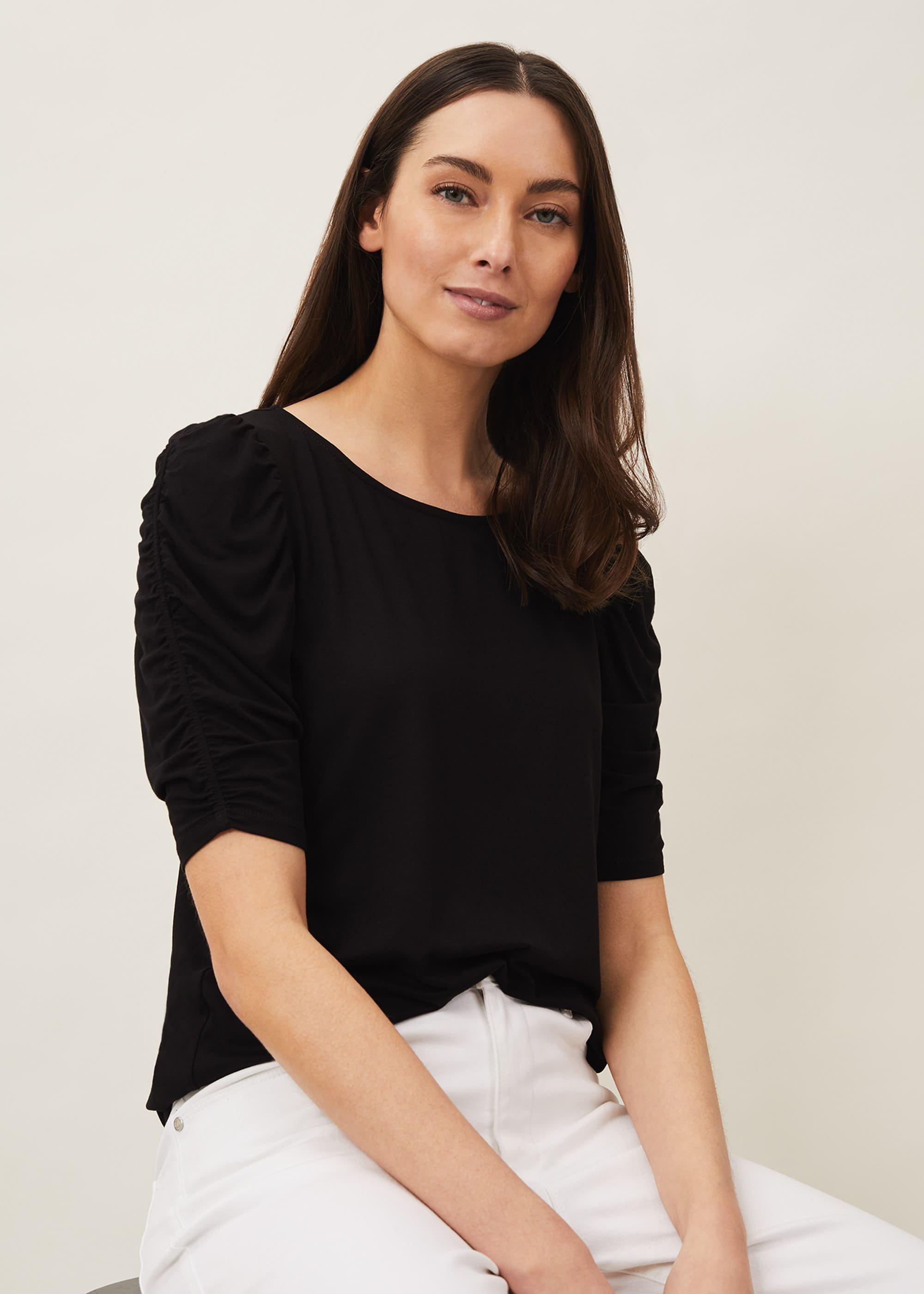 Kara Ruched Sleeve Top