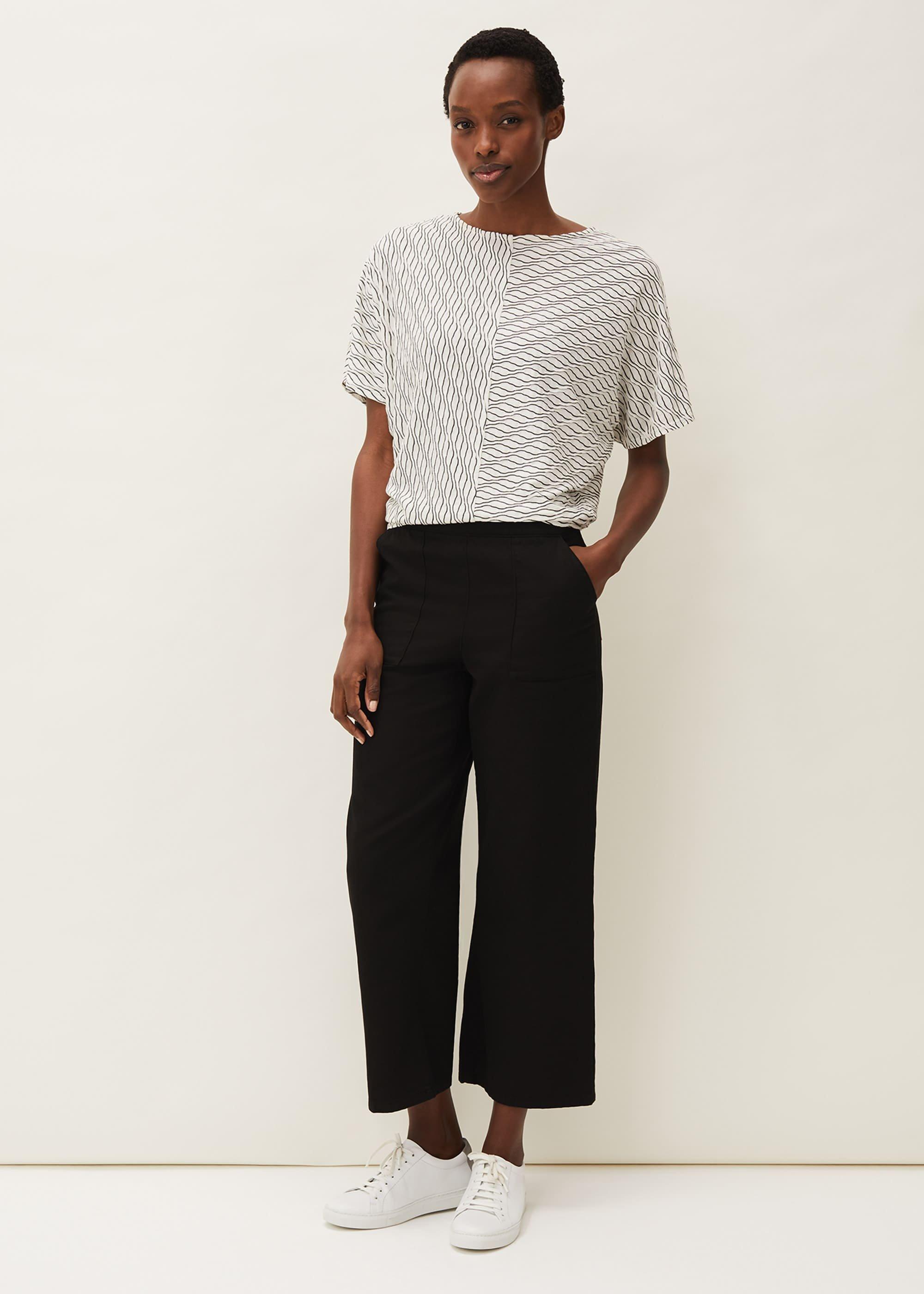 Mollie Cutabout Stripe Textured Top