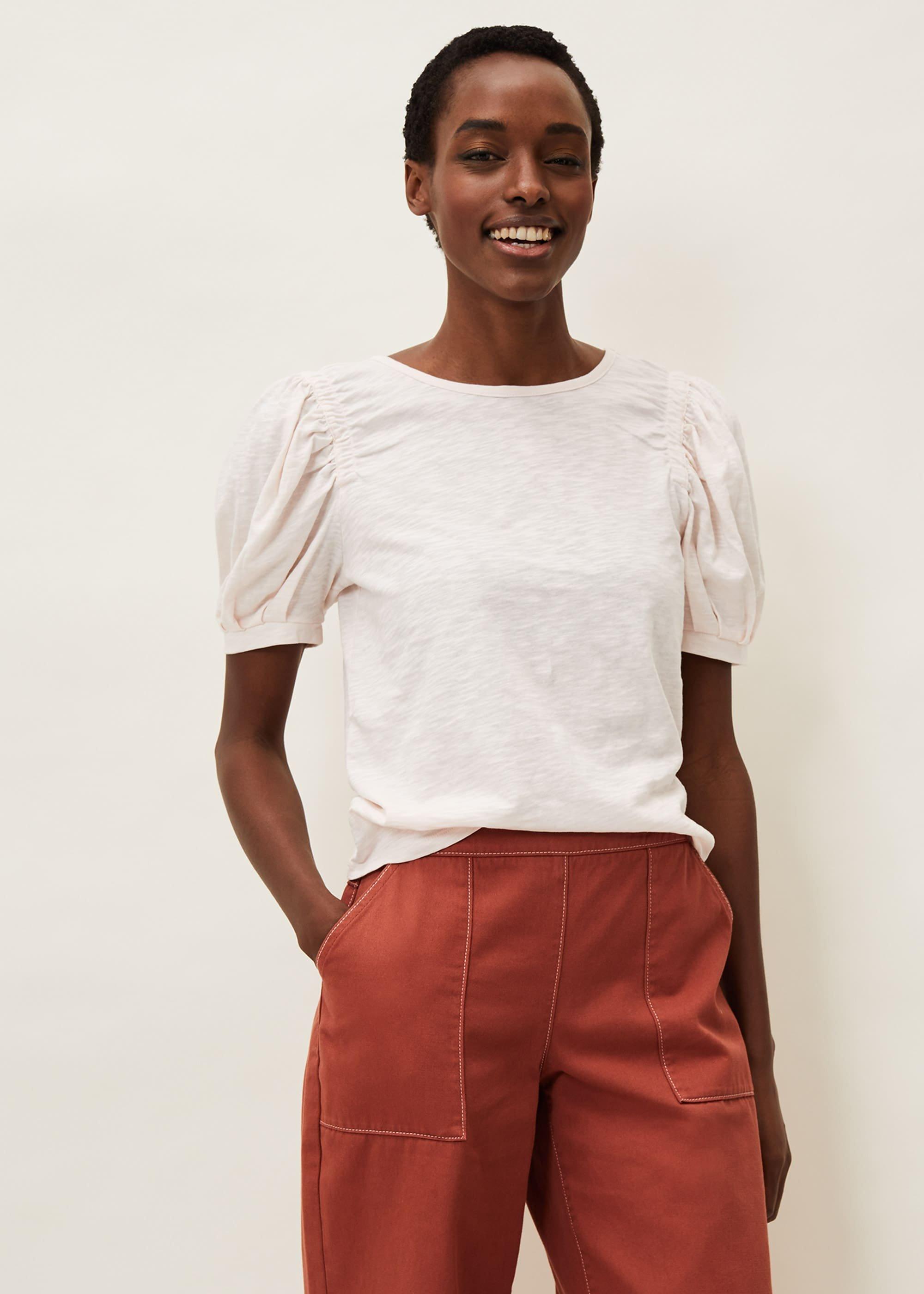 Kelly Ruched Puff Sleeve Top