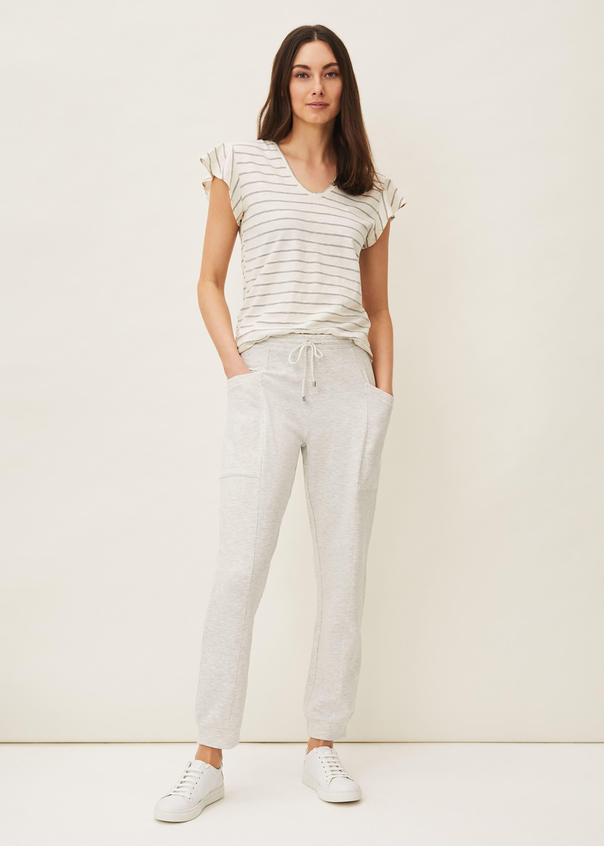 Sido Stripe Frill Sleeve Top
